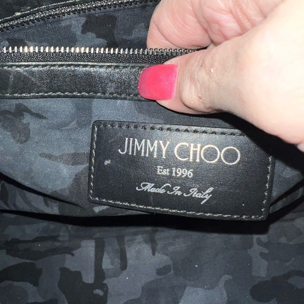 Jimmy Choo Jimmy Choo Laptop Holder/Clutch/Wristlet Black and Red Leath Size ONE SIZE - 11 Thumbnail