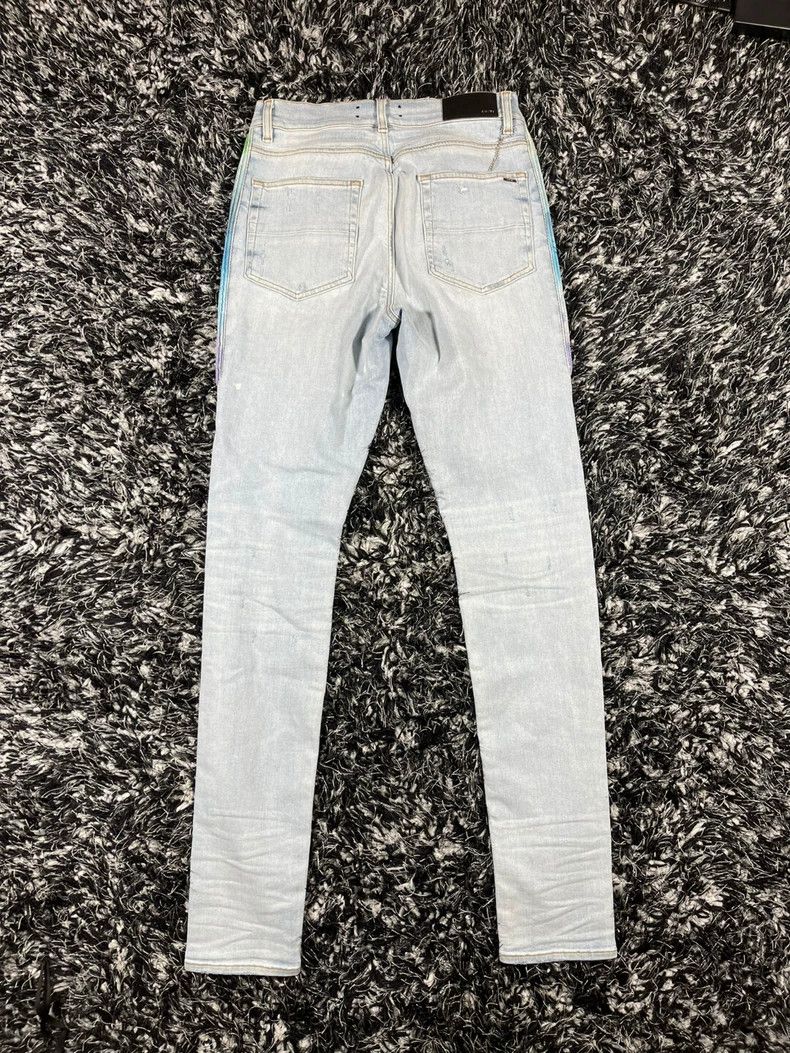 Amiri Amiri Watercolor Half Track Jean Size US 33 - 2 Thumbnail