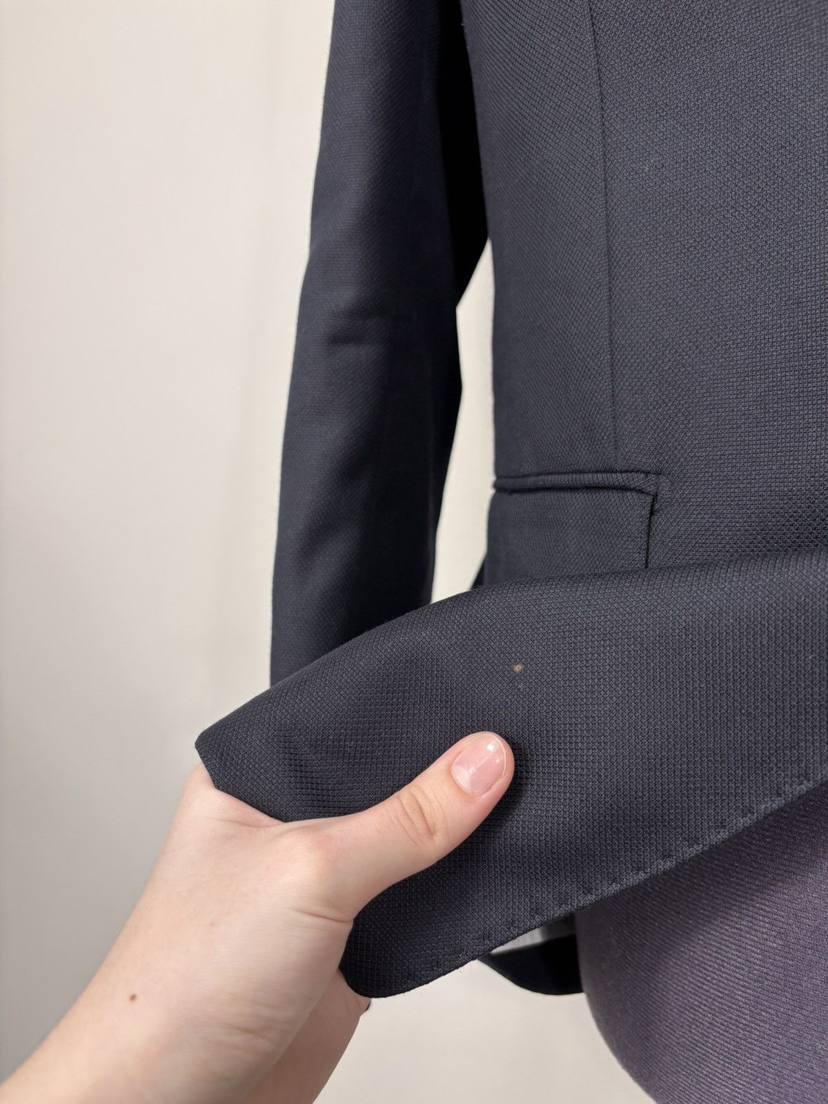 Tombolini Tombolini Men’s Navy Blue Wool Blazer Jacket Size 42R - 7 Thumbnail