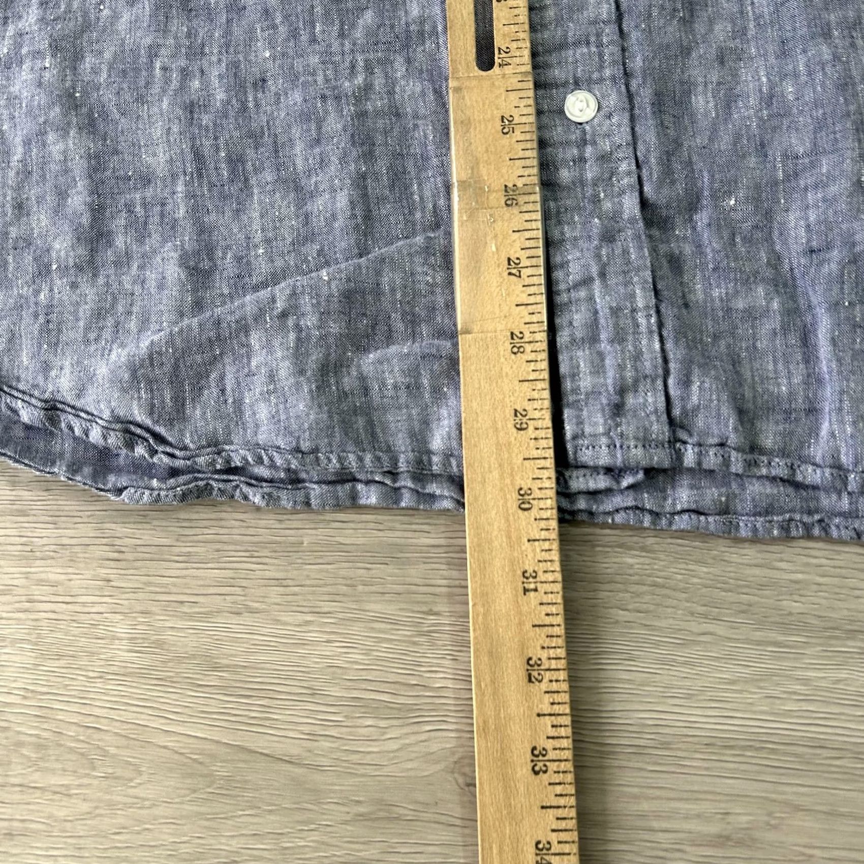 Reyn Spooner Reyn Spooner Shirt Mens XL Blue 100% Linen Button-Down Tailored Long Sleeve Size US XL / EU 56 / 4 - 7 Thumbnail