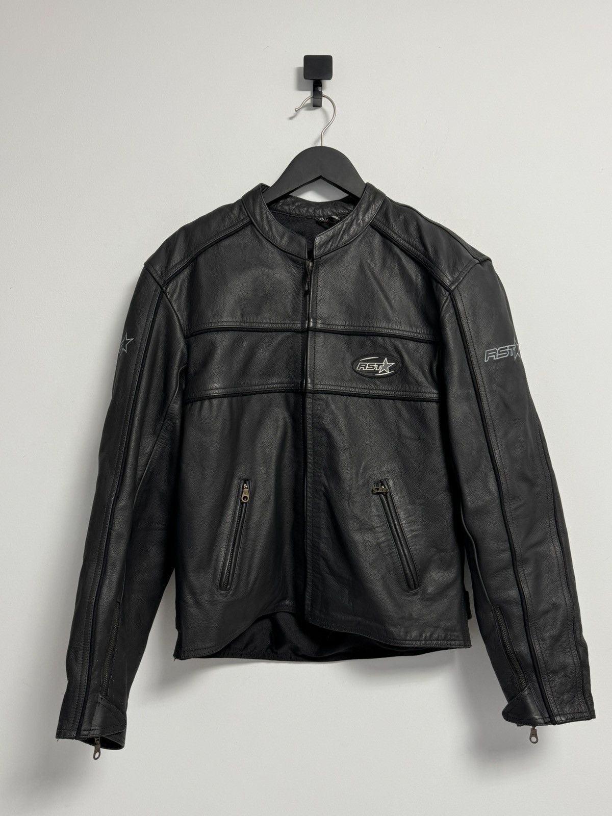 RST Moto Jacket Leather Sport Racing Biker Motorcycle