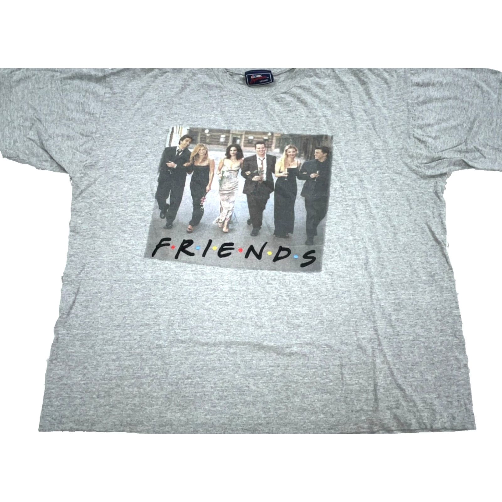 Vintage VINTAGE NBC Friends Shirt Men XL Gray Tee 90s 00s Pop Culture Graphic Print Short Sleeve Crew Neck Cotton Jersey Embroidered USA Made Size US XL / EU 56 / 4 - 2 Thumbnail