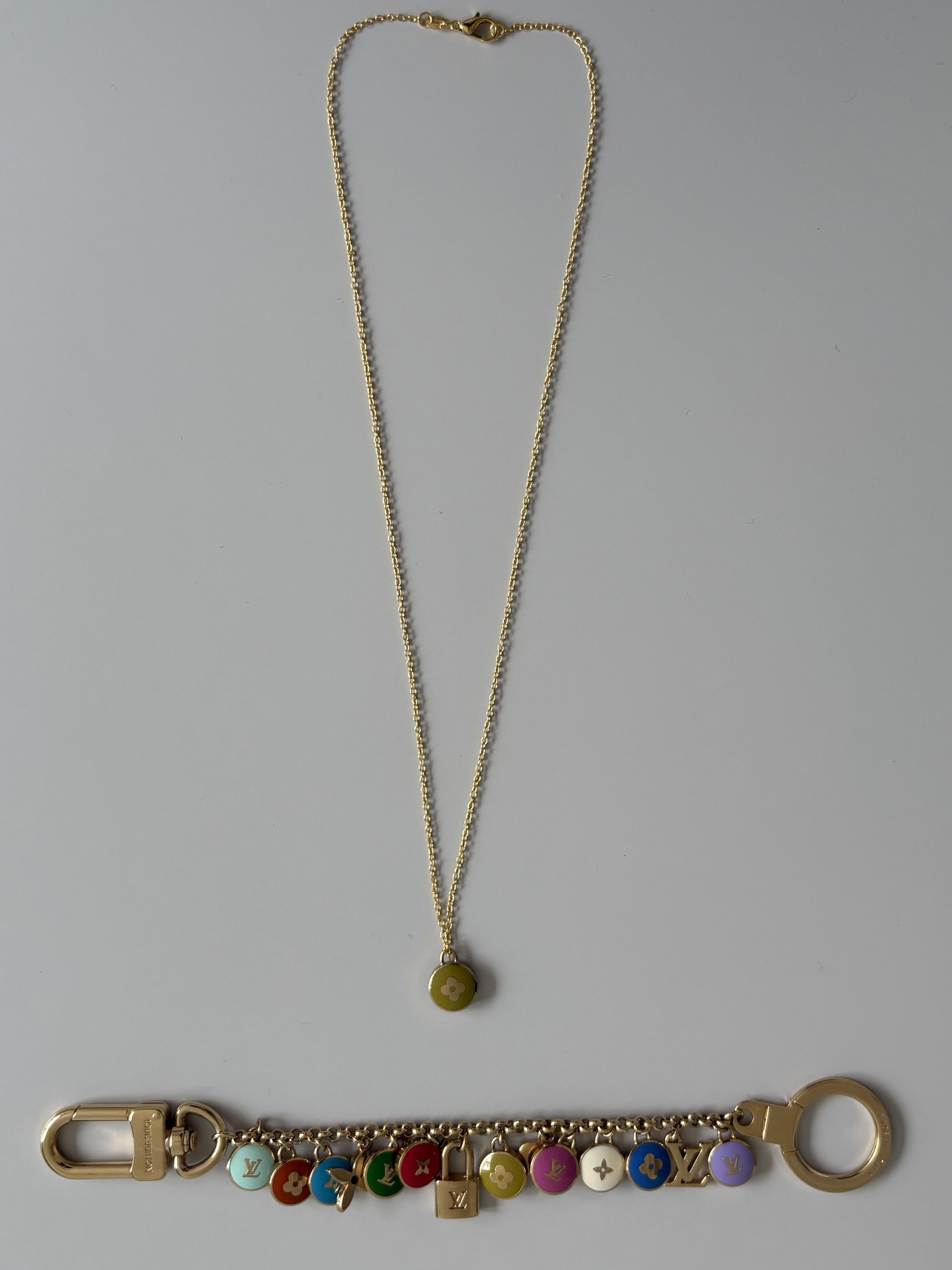 Louis Vuitton Louis Vuitton Yellow Flower Logo Pendant Necklace Size ONE SIZE - 3 Thumbnail