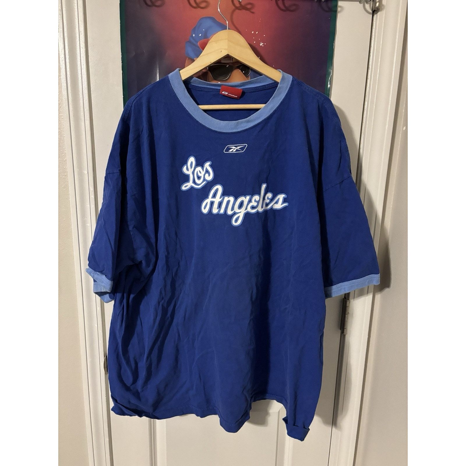 Reebok Vintage LA lakers y2k reebok NBA blue kobe era T-shirt 3xl Size US XXL / EU 58 / 5 - 1 Thumbnail