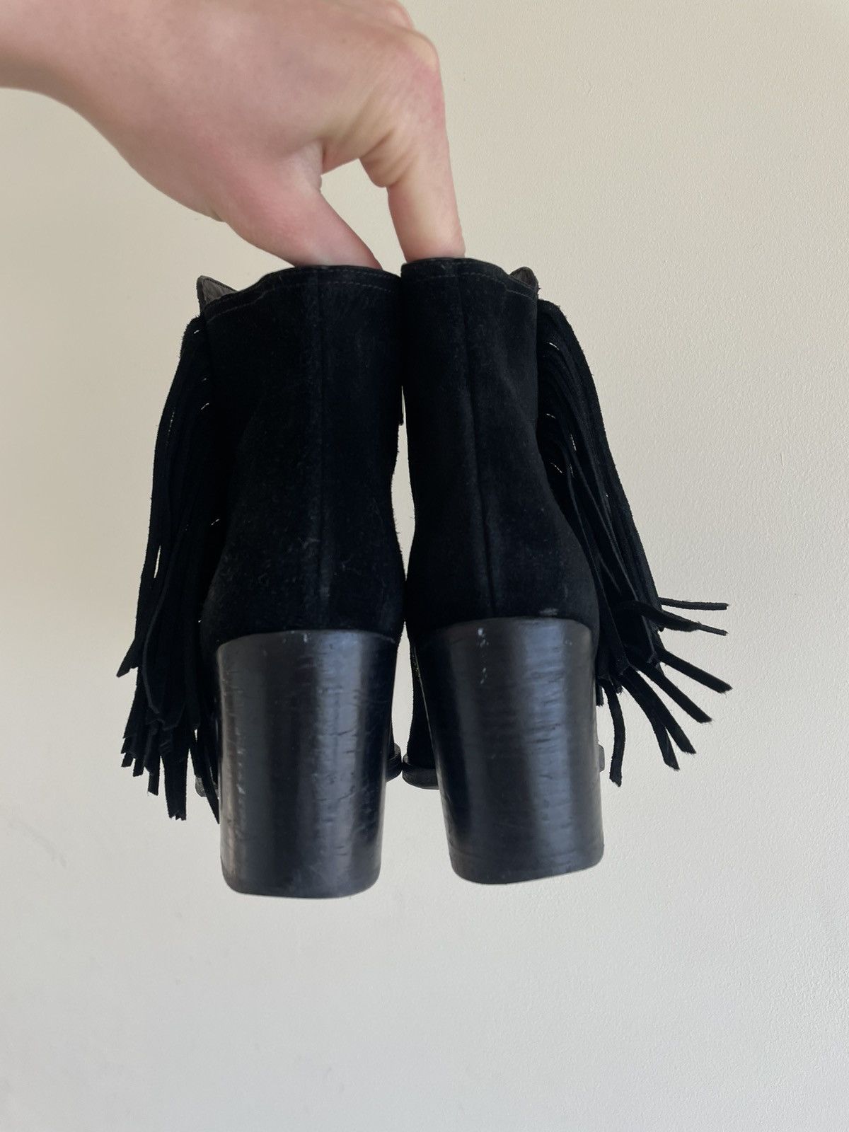 Pierre Balmain Pierre Balmain Suede Fringe Ankle Boots Indie Sleaze Size US 8 / IT 38 - 5 Thumbnail