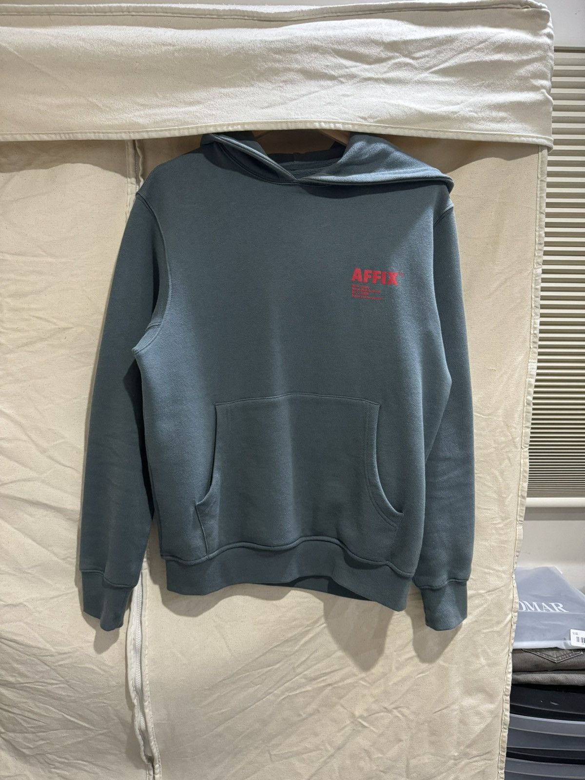AFFXWRKS × Kiko Kostadinov Affxwrks Affix Grey Logo Print Hoodie XS Size US XS / EU 42 / 0 - 2 Thumbnail