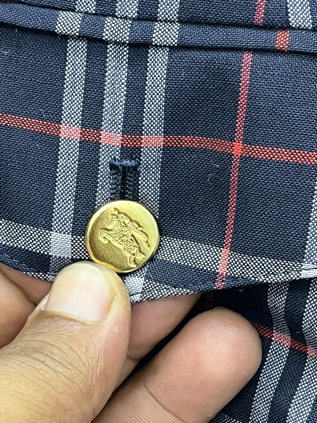 Burberry × Vintage ARCHIVE🔥BURBERRY WOOL CHECKED SKIRT Size 28" / US 6 / IT 42 - 8 Thumbnail