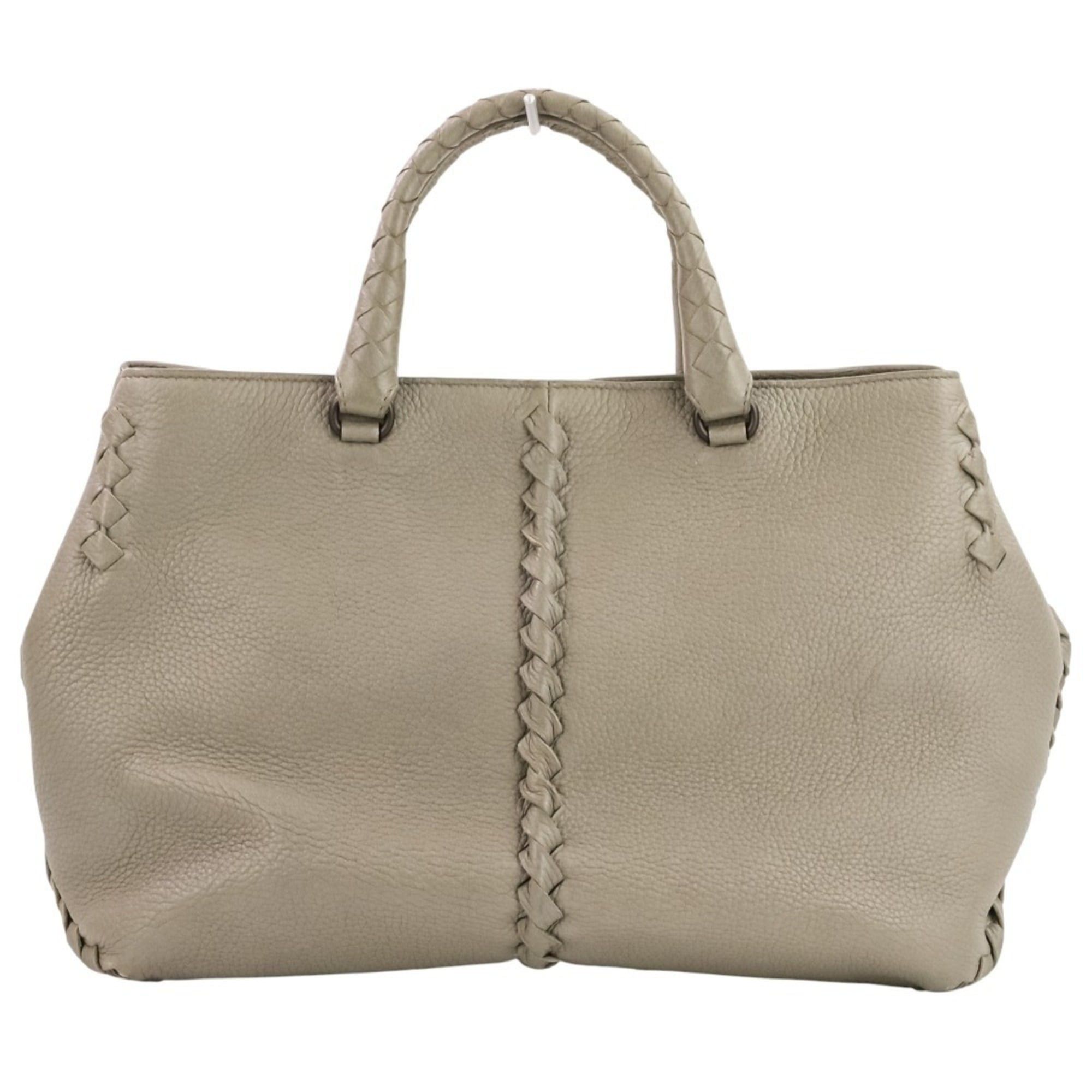 Bottega Veneta BOTTEGA VENETA Intrecciato 2-way handbag, gray, for women Size ONE SIZE - 1 Thumbnail