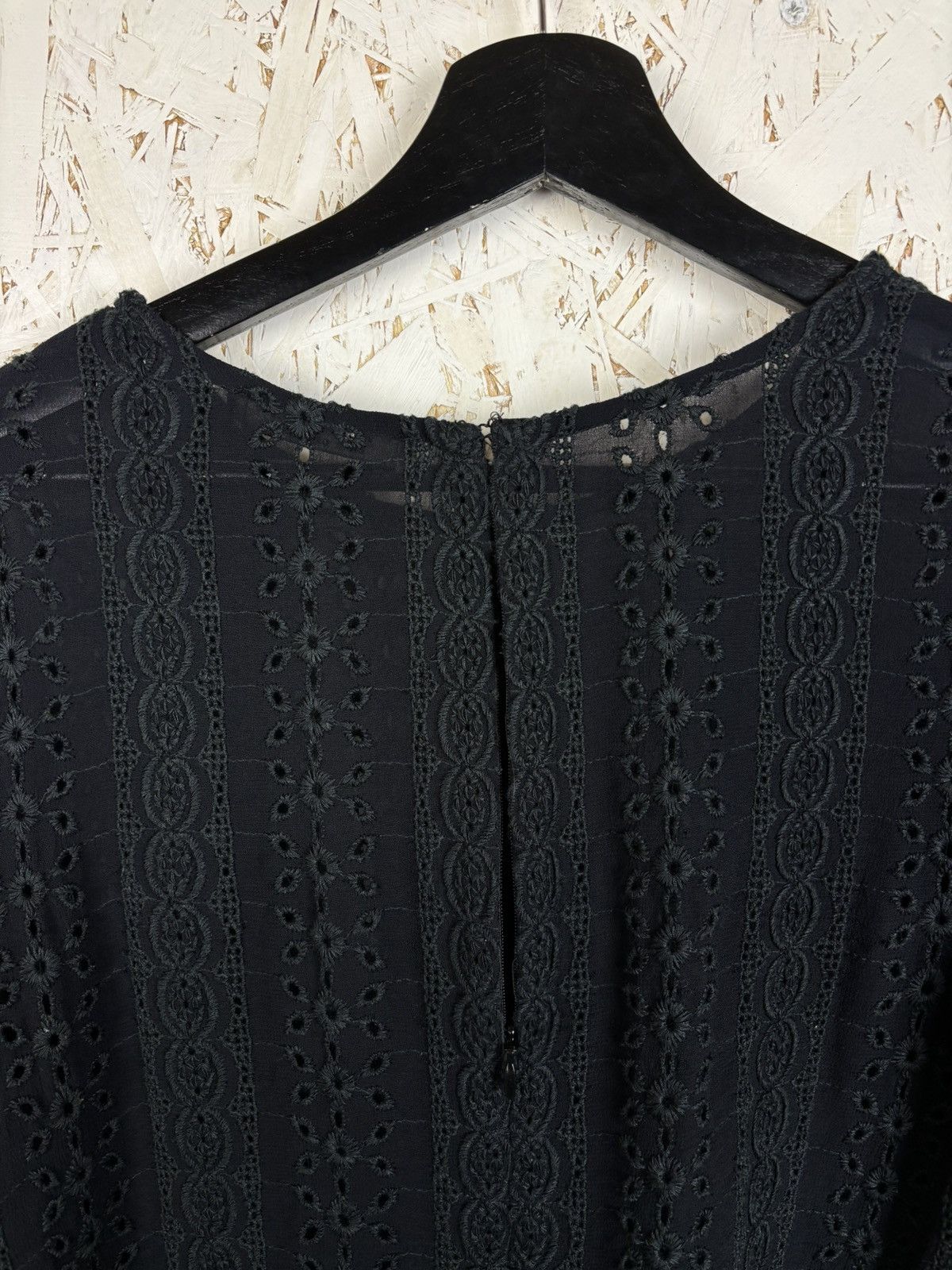 Allsaints Allsaints Dakota Top Semi-Sheer Broiderie Long Sleeve Top Size M / US 6-8 / IT 42-44 - 7 Thumbnail