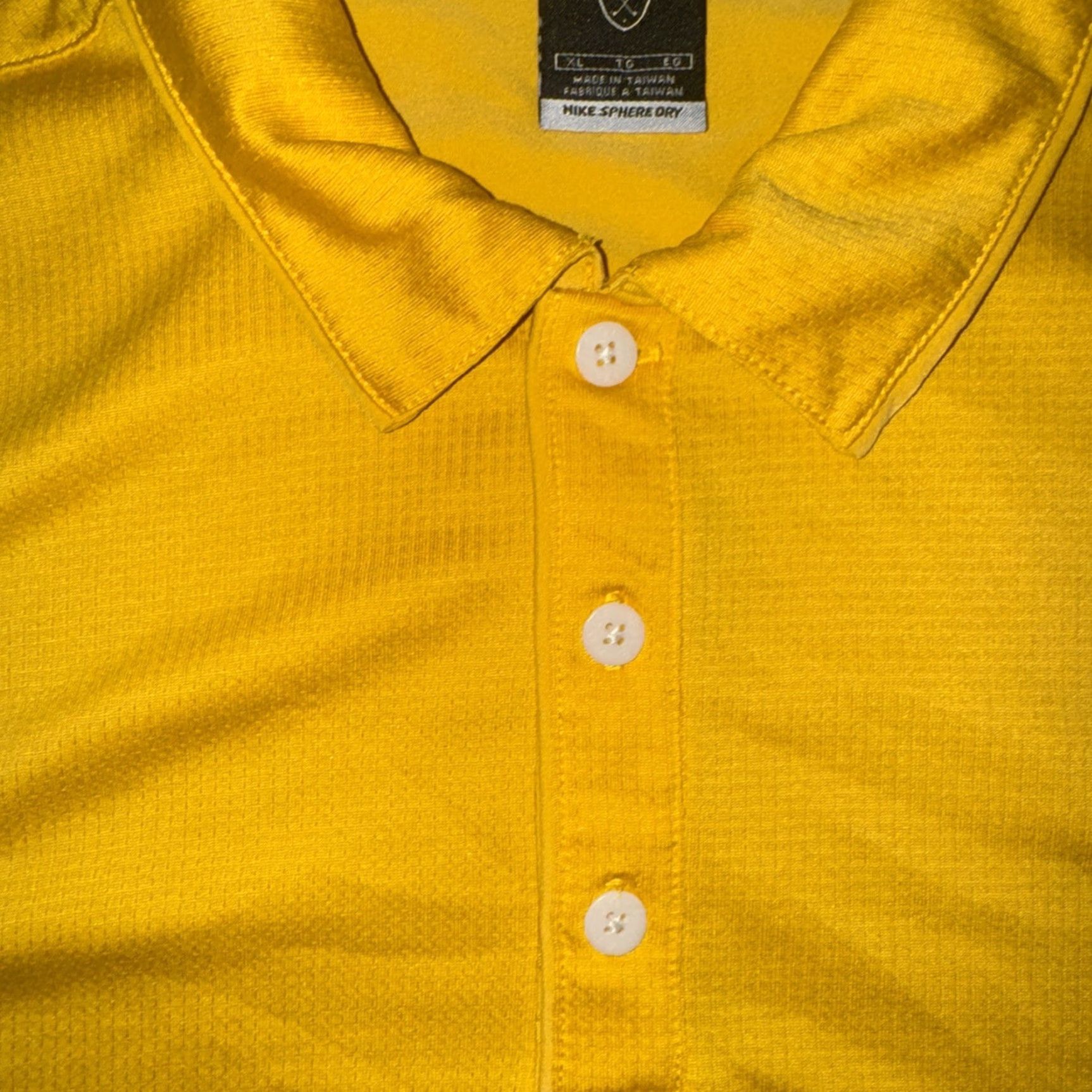 Nike **Nike Yellow XL Golf Polo Dri-Fit** User: Nike Yellow XL Golf Polo Dri-Fit Size US XL / EU 56 / 4 - 3 Thumbnail