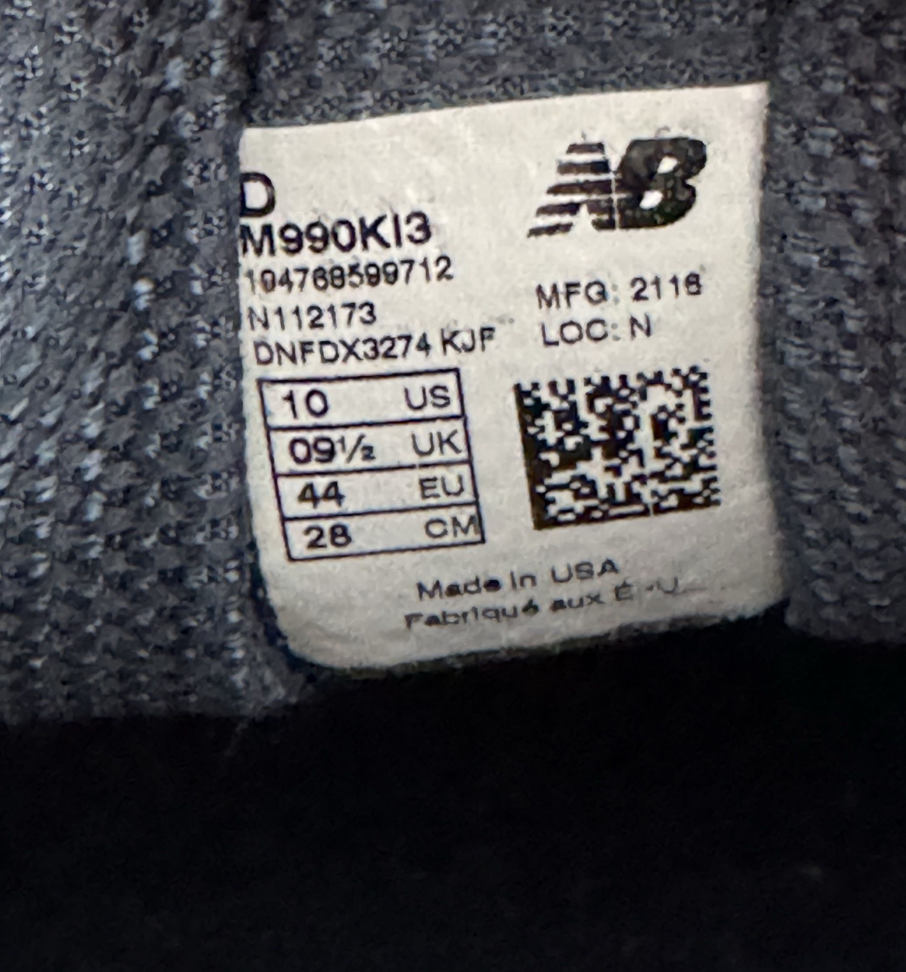 Kith × New Balance Kith x New Balance 990v3 Genesis M990KI3 990 993 fieg Size US 10 / EU 43 - 7 Thumbnail