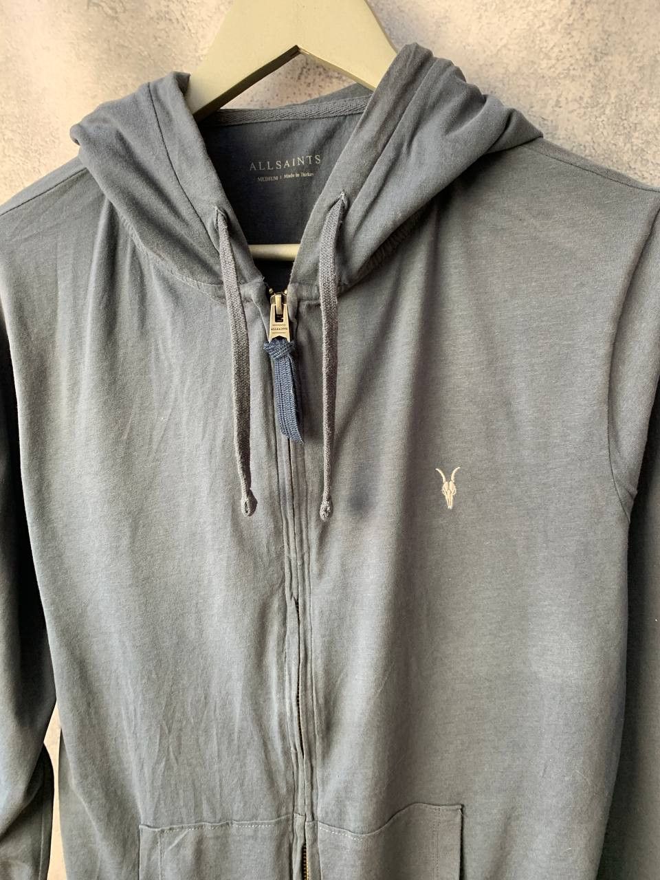 Allsaints AllSaints Hoodie Grey Full Zip Ram Casual Lightweight Size US M / EU 48-50 / 2 - 4 Thumbnail
