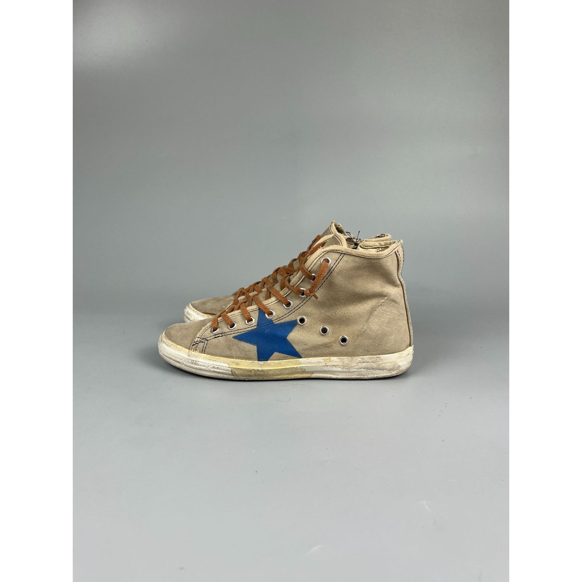 Golden Goose Vintage Golden Goose Francy Hi Top Cloth Sneakers (Y0870) Size US 7 / IT 37 - 6 Thumbnail