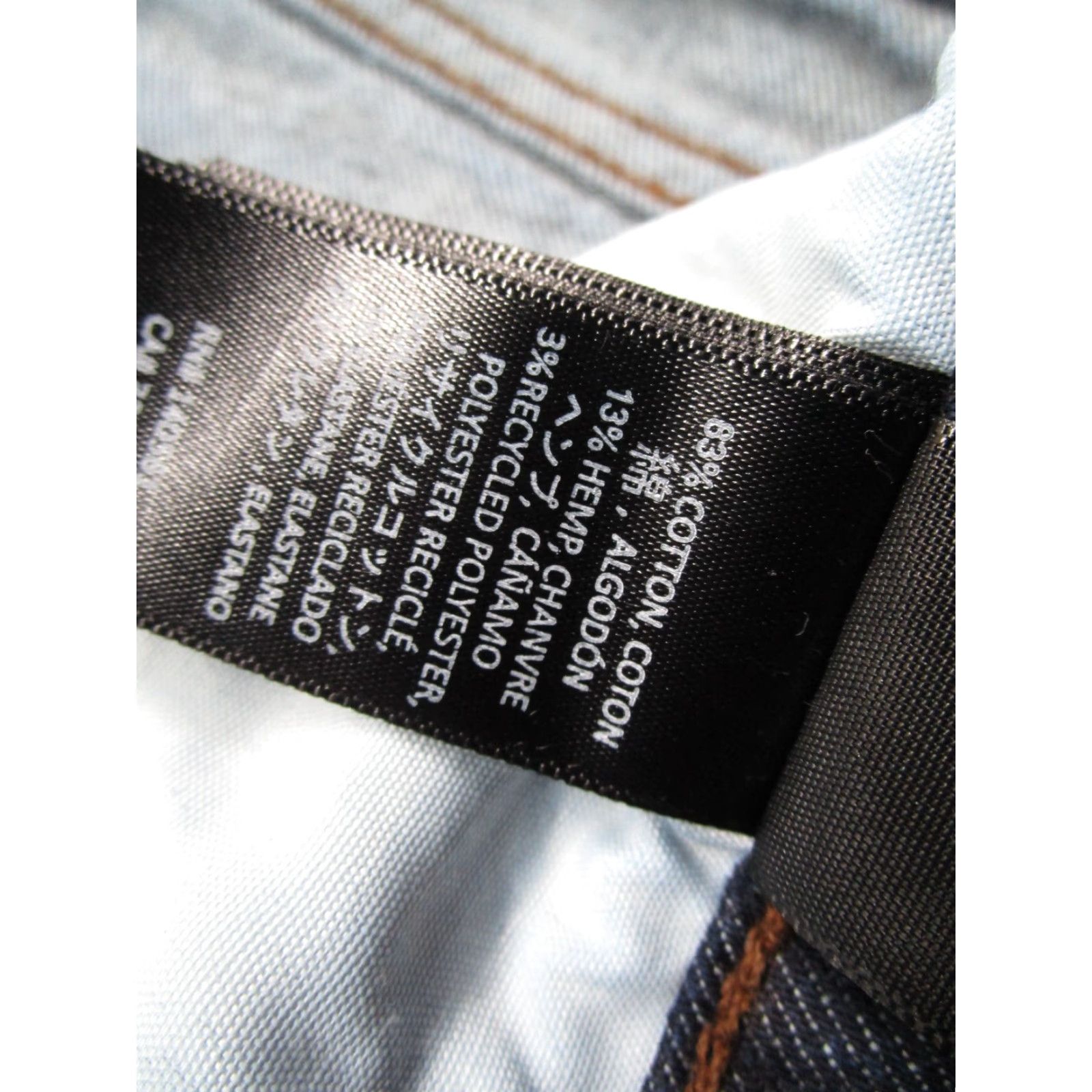 Roark Roark Jeans Mens Slim Standard Blue 31x32 Denim Hemp Cotton Polyester Blend Belt Loops Pockets 5-Pocket Size US 31 - 6 Thumbnail