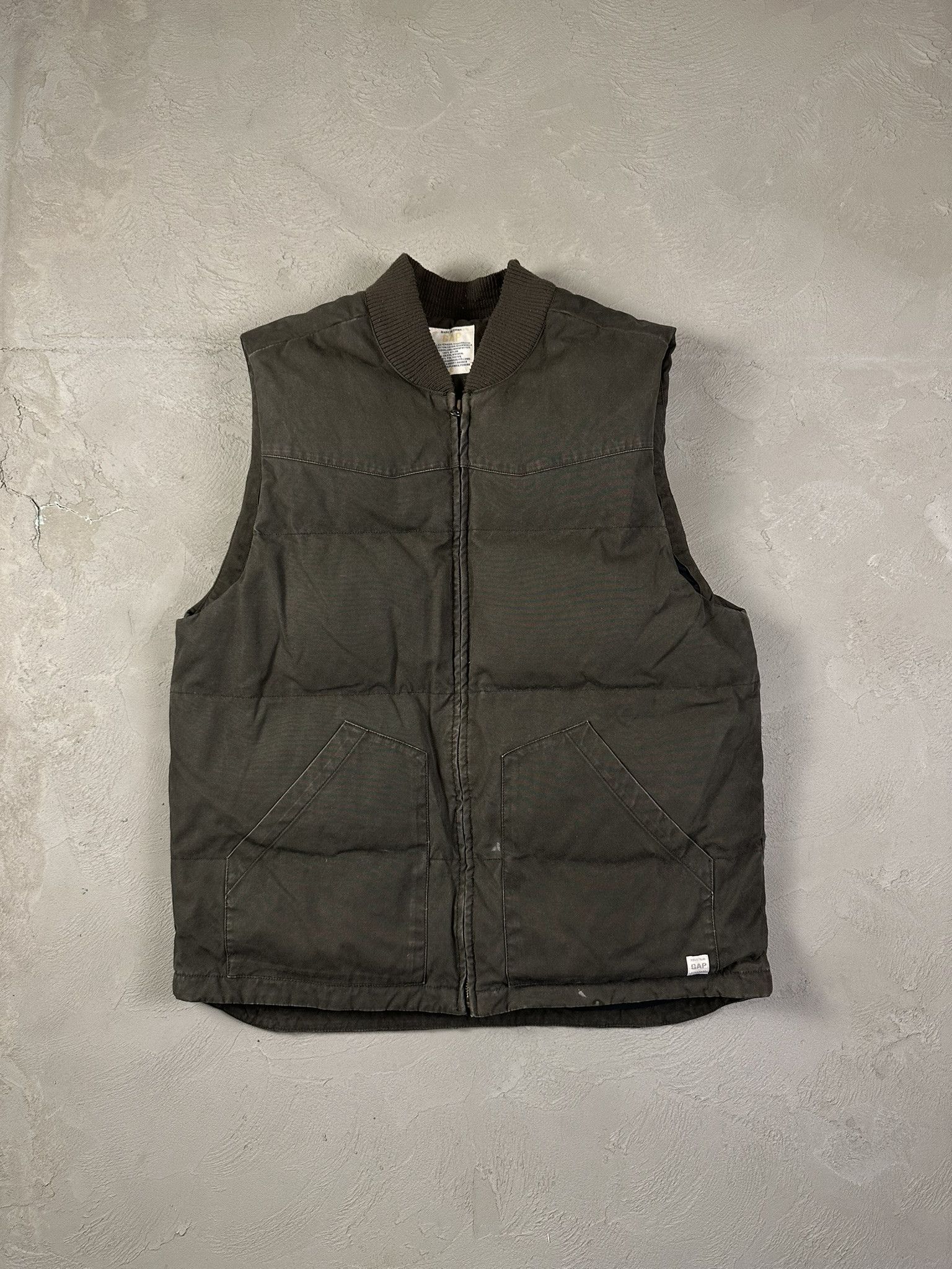 Gap 90s Vintage GAP Down Military Puffer Vest Size US L / EU 52-54 / 3 - 1 Thumbnail