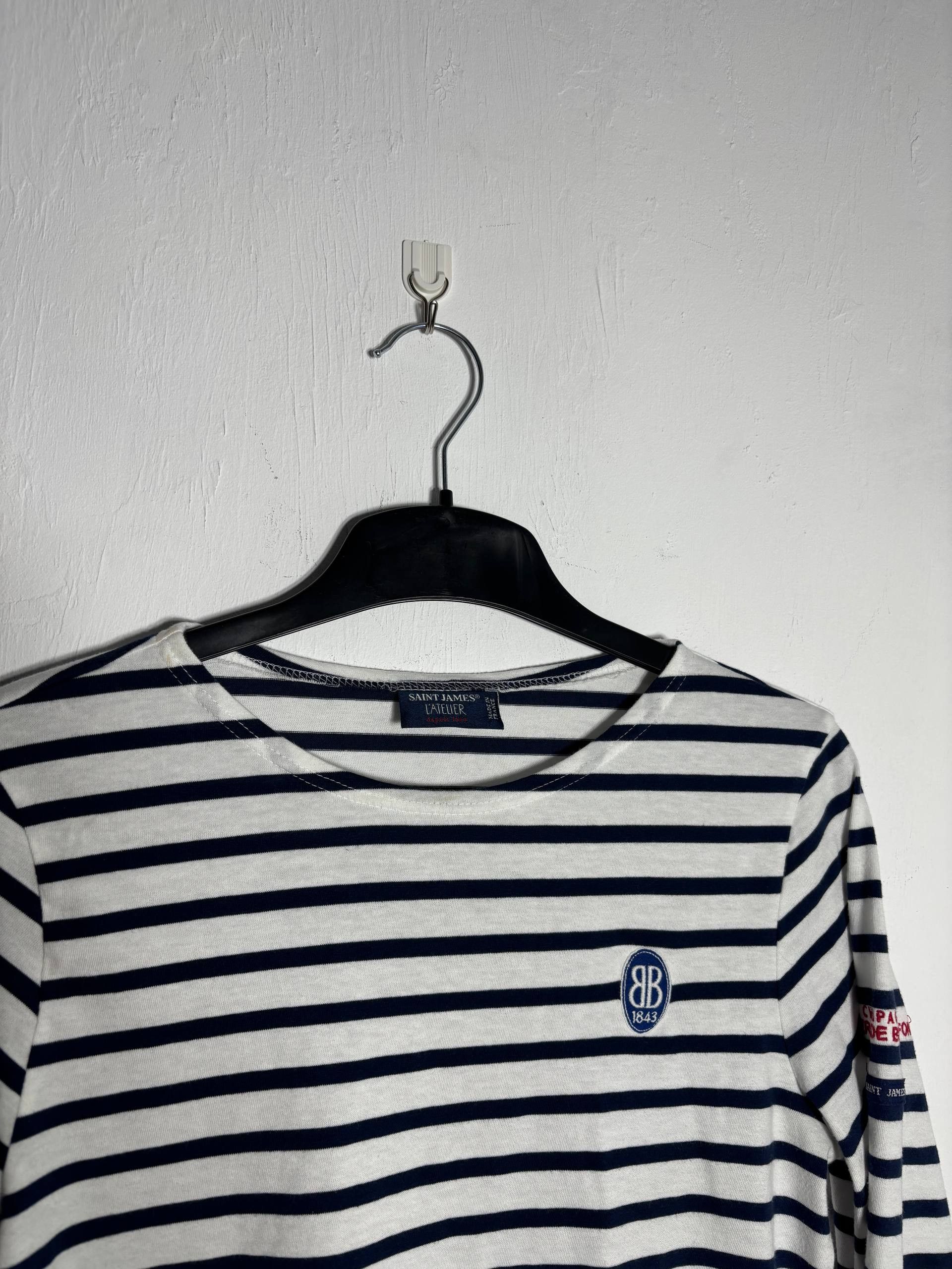 Saint James Saint James x Besserat de Bellefon Striped Longsleeve TShirt Size M / US 6-8 / IT 42-44 - 2 Thumbnail