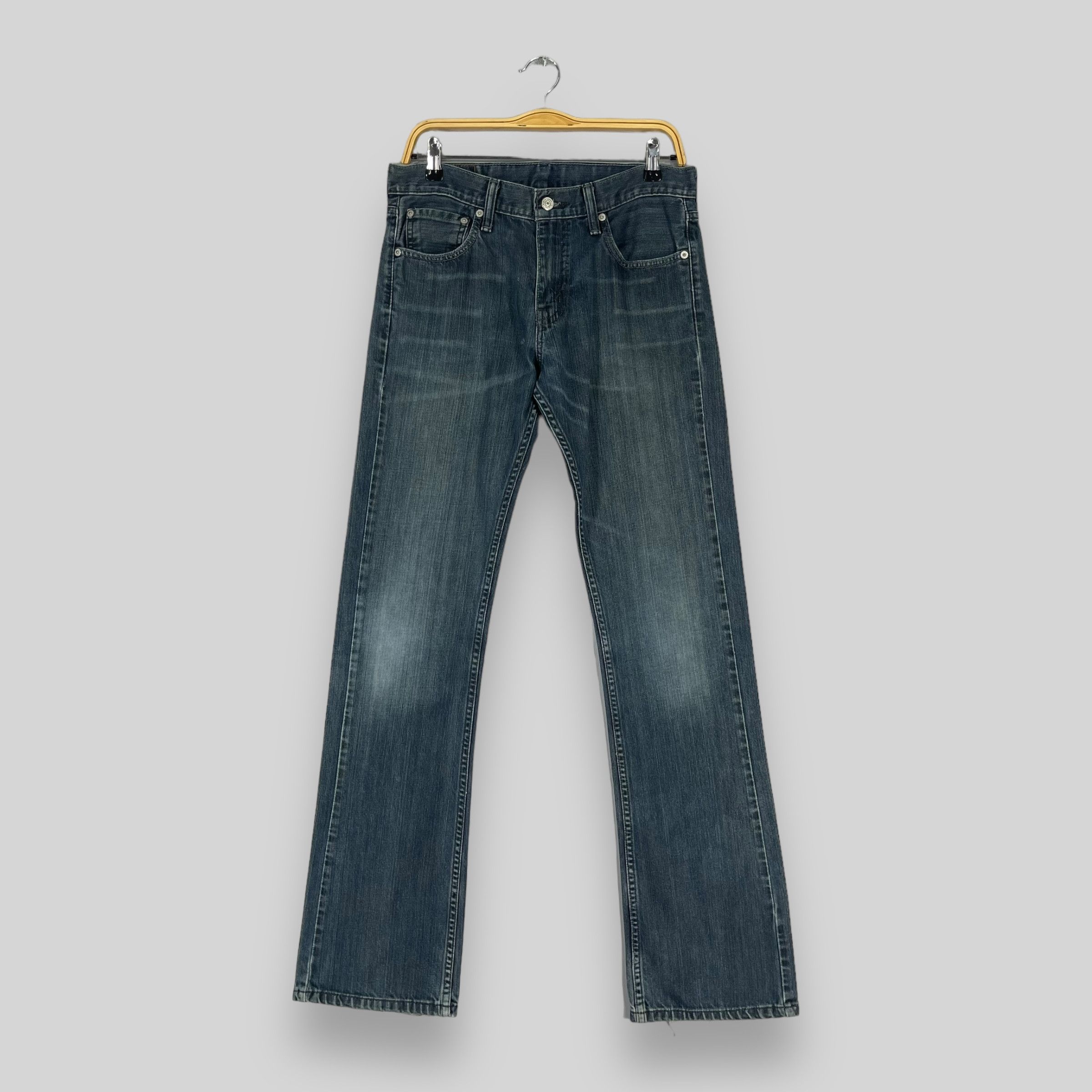 Vintage Distressed Levis 527 Slim Boot Cut Flare Leg Jeans