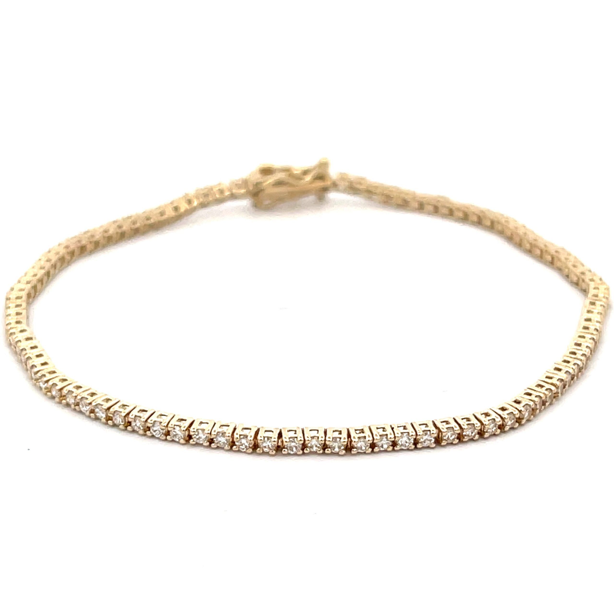 Other Diamond Tennis Bracelet in 14K Yellow Gold (1 CTW) Size ONE SIZE - 1 Preview