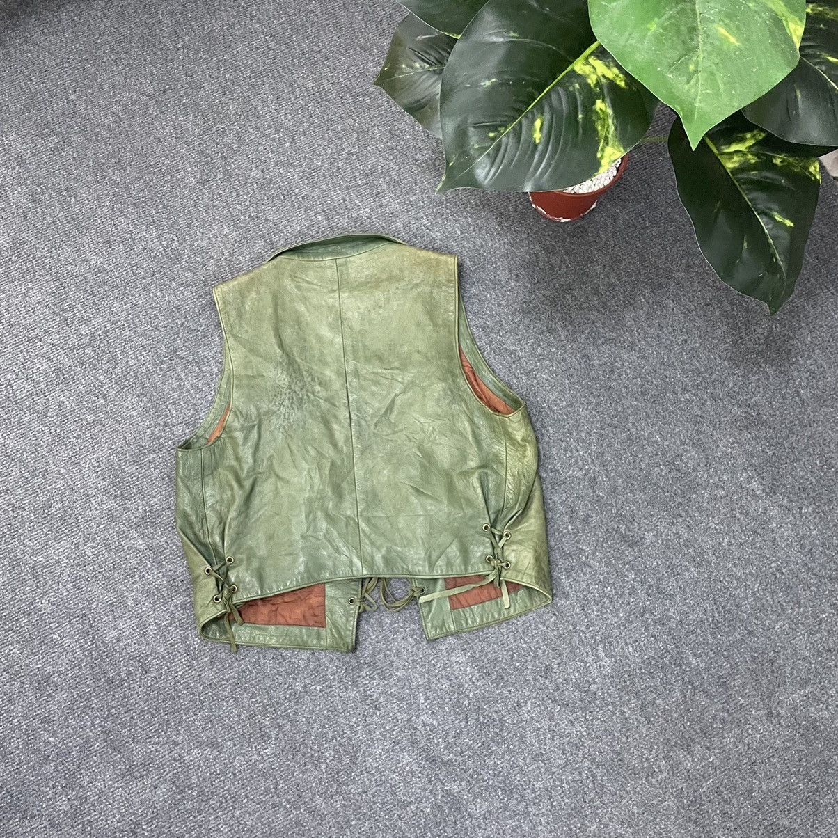 Designer × Genuine Leather Vintage Brigitte Na Patina Genuine Leather Vest France Made Size US S / EU 44-46 / 1 - 9 Thumbnail
