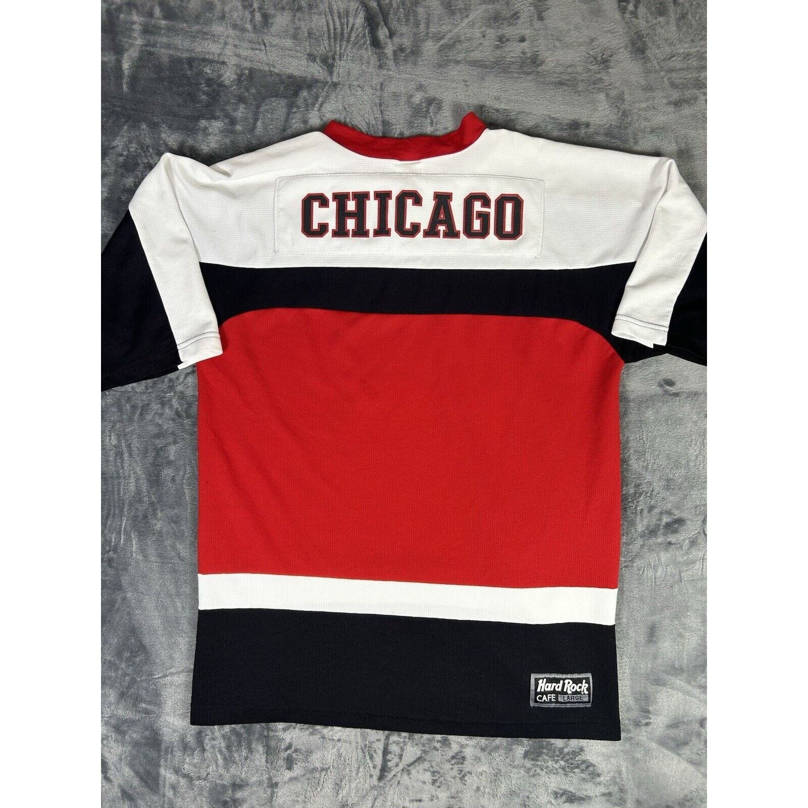 Hard Rock Cafe Vintage Hard Rock Cafe Chicago Hockey Jersey Men’s Large Size US L / EU 52-54 / 3 - 6 Thumbnail