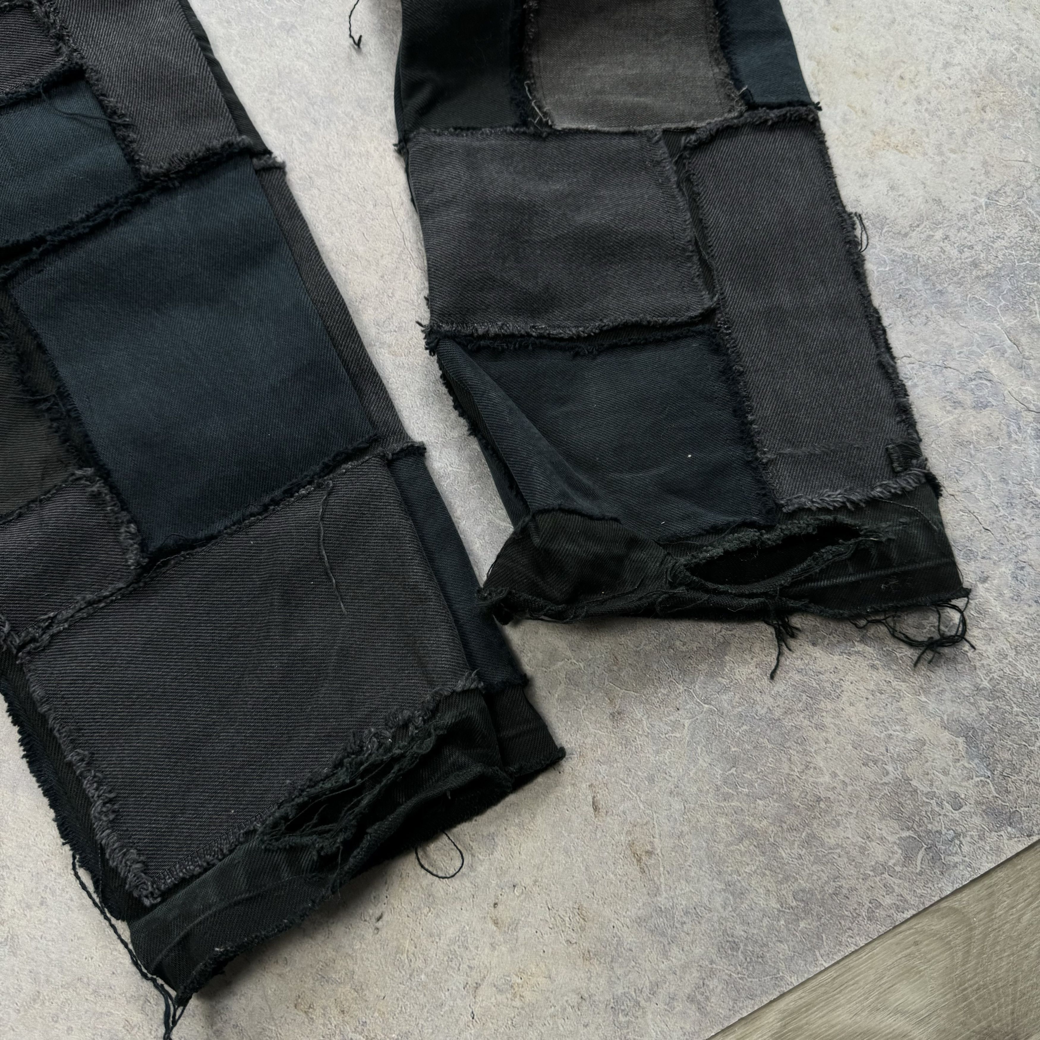 Levi's VINTAGE LEVIS PATCHWORK DISTRESSED BLACK JEANS - SIZE 32x32 Size US 32 / EU 48 - 11 Thumbnail