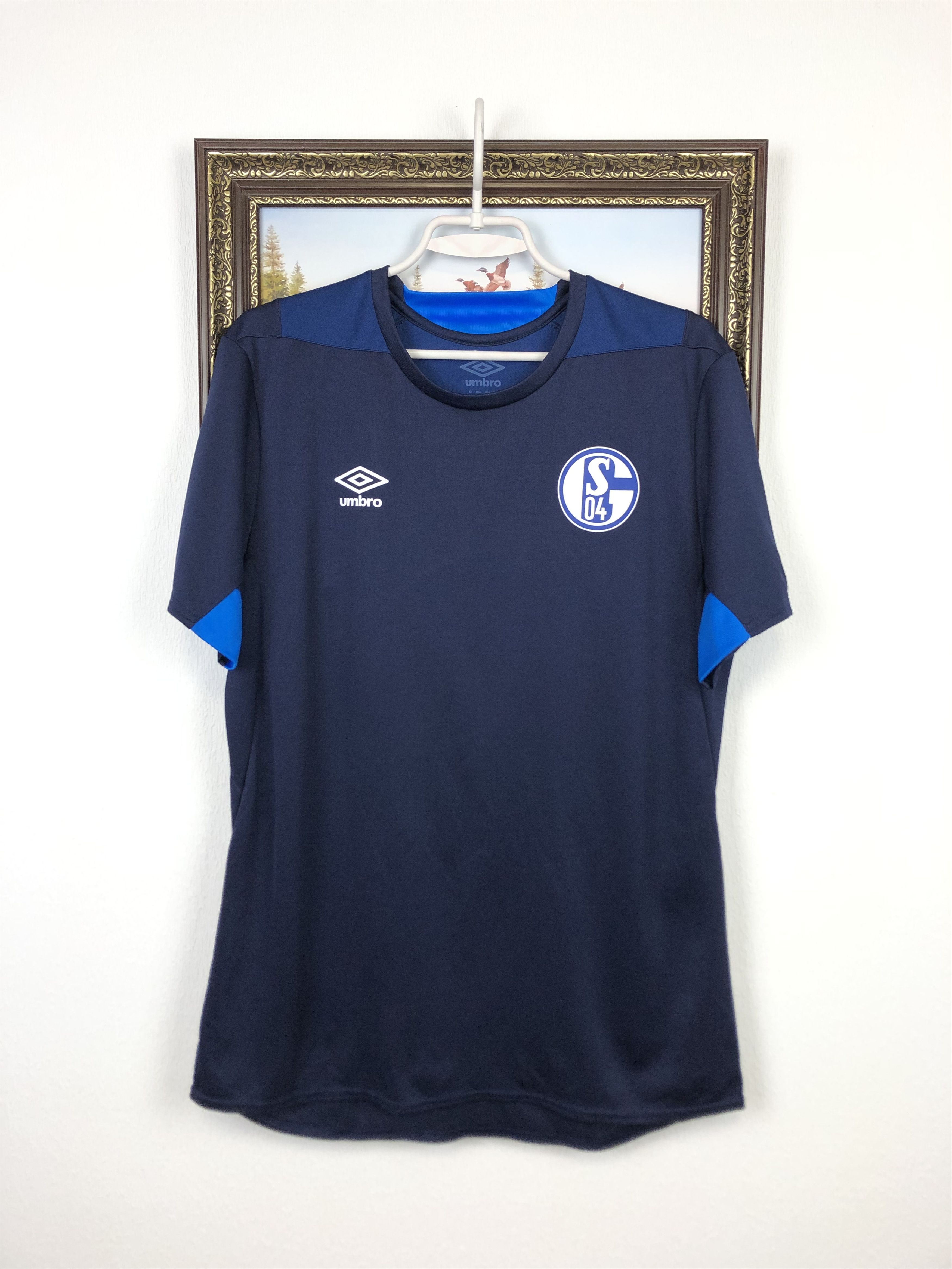 Adidas Umbro Schalke 04 Football Shirt Train Soccer Mens Jersey Tee Size US L / EU 52-54 / 3 - 1 Thumbnail