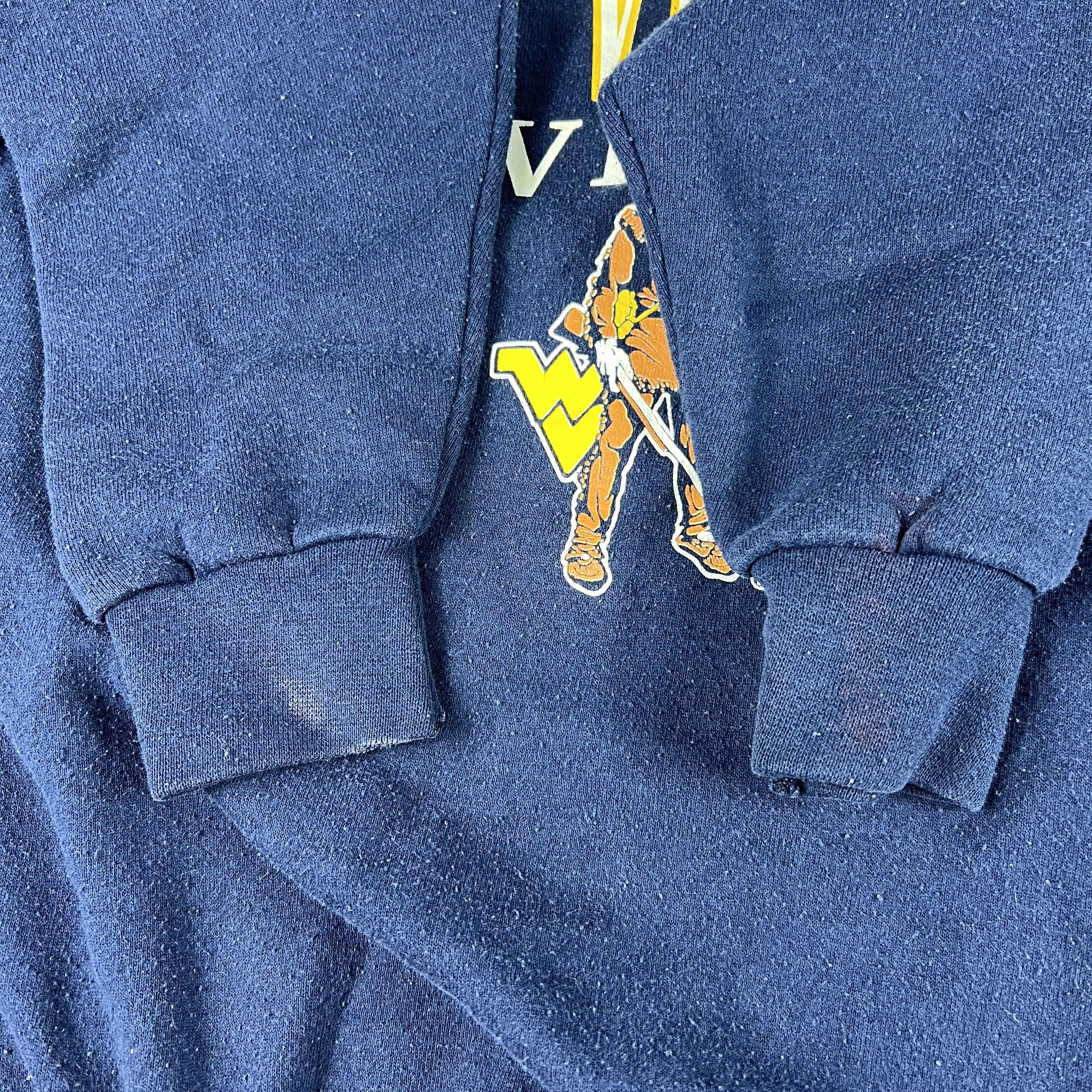 NCAA × Vintage VTG 90s West Virginia Mountaineers Sweatshirt Faded Crewneck Size US XL / EU 56 / 4 - 5 Thumbnail