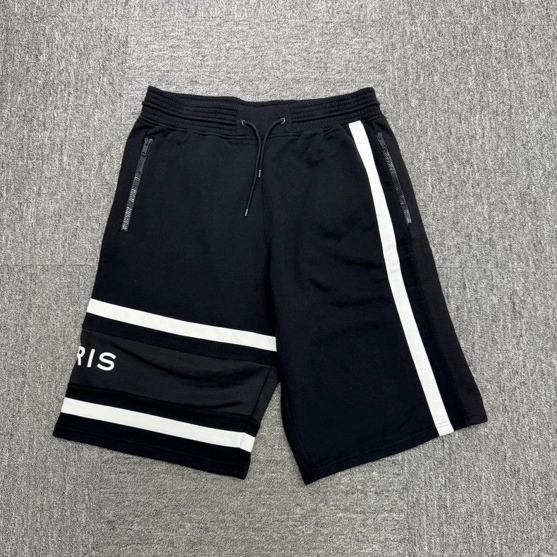 ショートパンツ GIVENCHY Embroidery shorts Givenchy Straight-Leg Moleskin-Trimmed Distressed Denim