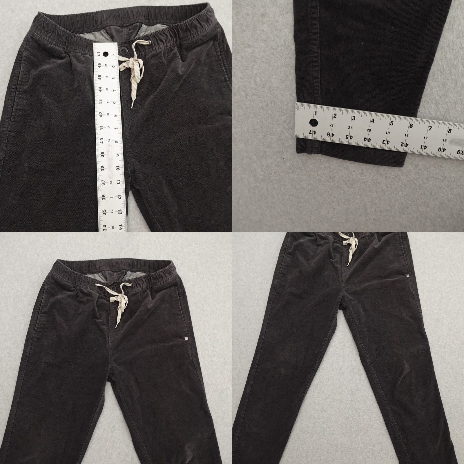 Vuori VUORI Pants Mens M (31X31) Gray Corduroy Drawstring Stretch Jogger Regular Inseam 31 USA Shirt Shoes? Size US 31 - 8 Thumbnail