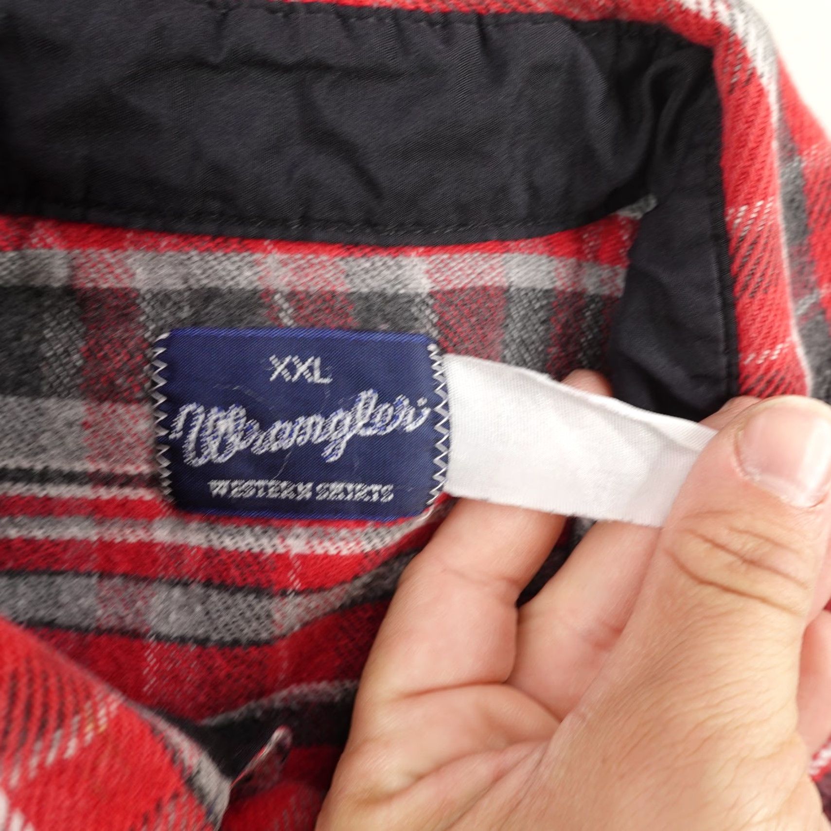 Wrangler VINTAGE Wrangler Shirt Men 2XL Red Plaid Flannel Western Pearl Snap Heavyweight 90s Size US XXL / EU 58 / 5 - 7 Thumbnail