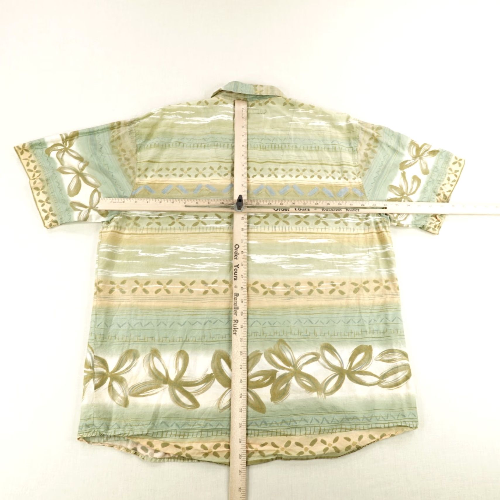 The Territory Ahead VINTAGE Territory Ahead Shirt Mens Large Green Floral Geometric 90s Long Sleeve Button-Up Size US L / EU 52-54 / 3 - 5 Thumbnail