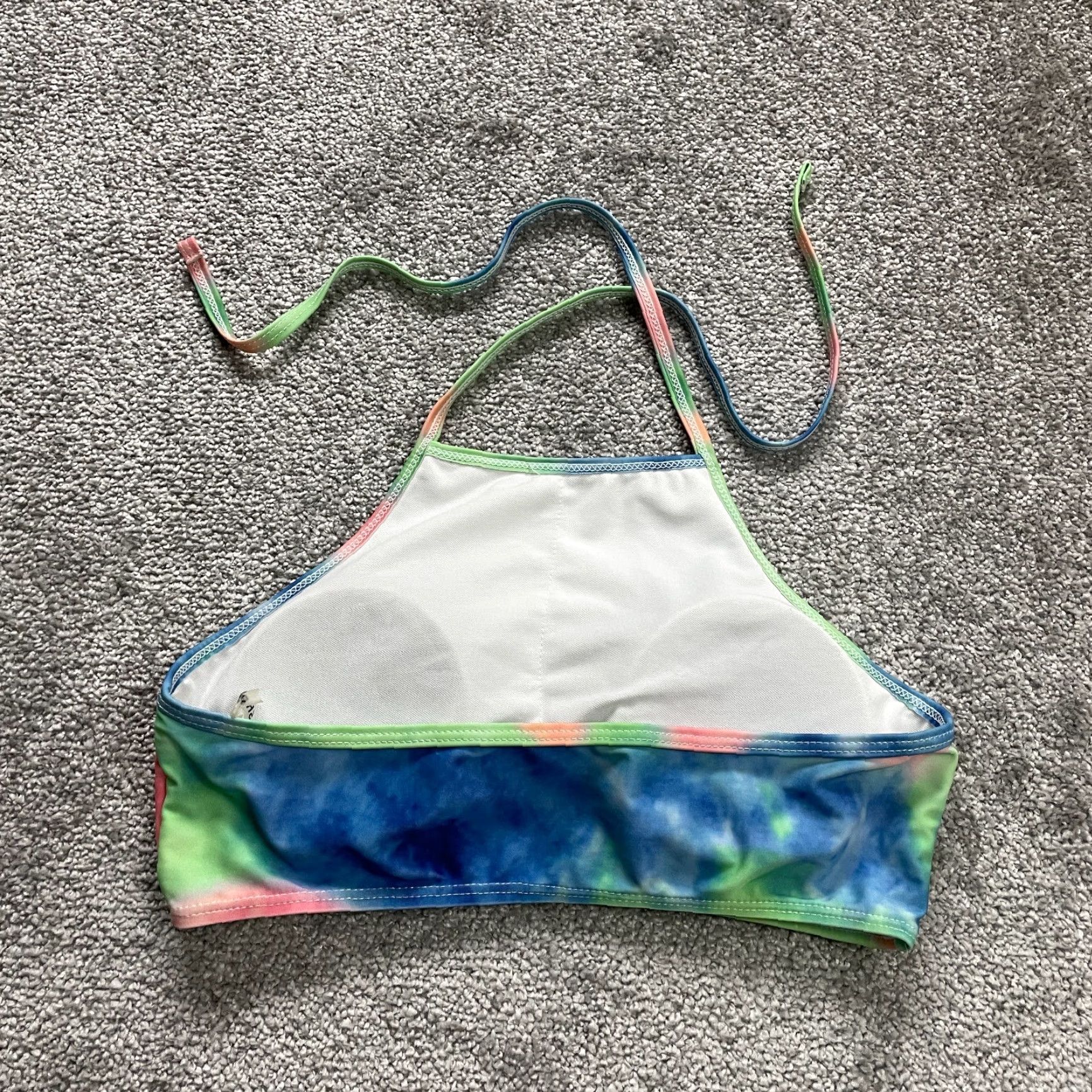 Shein SheIn Swimwear Bikini Top Women S Multicolor Tie Dye Halter Padded Beach Top Size S / US 4 / IT 40 - 2 Thumbnail