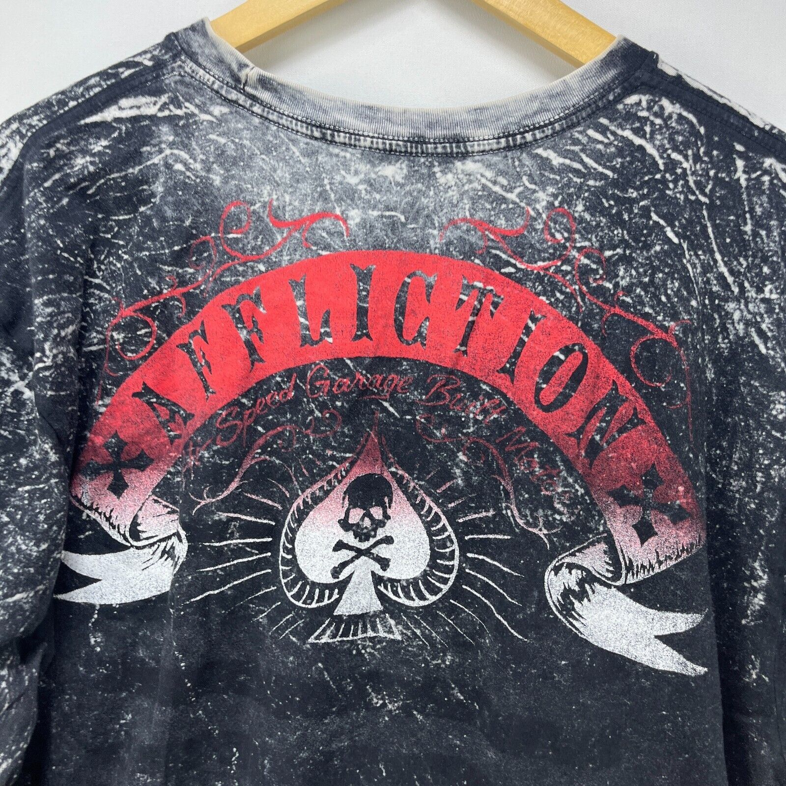 Affliction × Vintage Vintage Y2K Affliction Reversible Skull Wing 2XL Tribal Goth Size US XXL / EU 58 / 5 - 11 Thumbnail