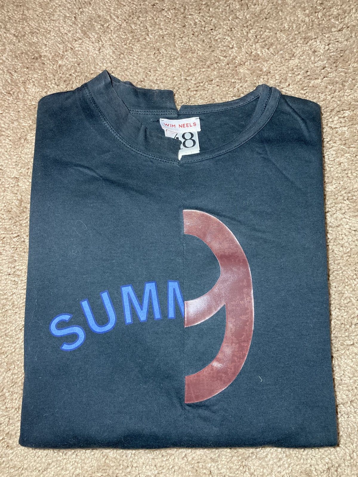 Wim Neels SS98 Wim Neels Split Tee Antwerp 6 Belgian 90s 1998 Cut 48 Size US M / EU 48-50 / 2 - 1 Thumbnail