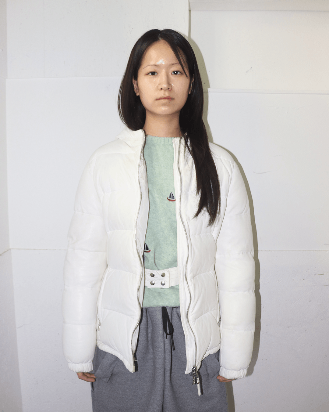 Prada Prada Faux Leather Puffer White Size M / US 6-8 / IT 42-44 - 2 Thumbnail