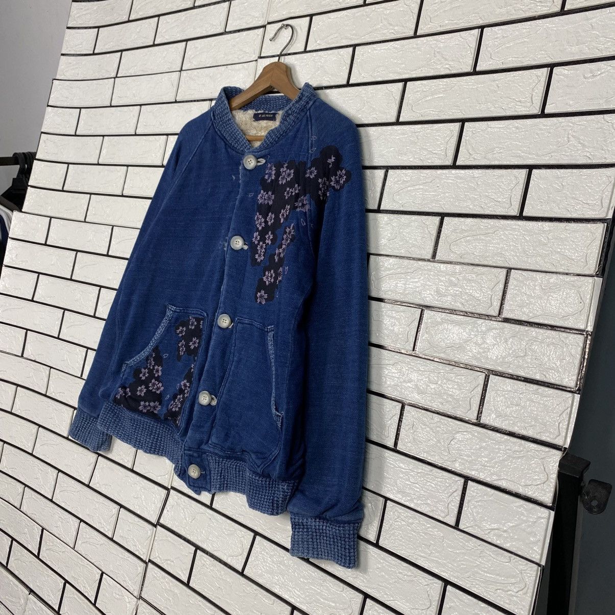 Blue Blue Japan 📌Vintage Zipper Sweater Blanket Denim Blue Trick Size US M / EU 48-50 / 2 - 3 Thumbnail