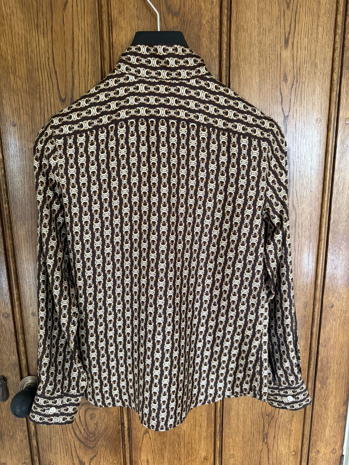 Celine FW24 $1.8k Celine Triomphe silk bow tie shirt Hedi Slimane Size US S / EU 44-46 / 1 - 15 Thumbnail