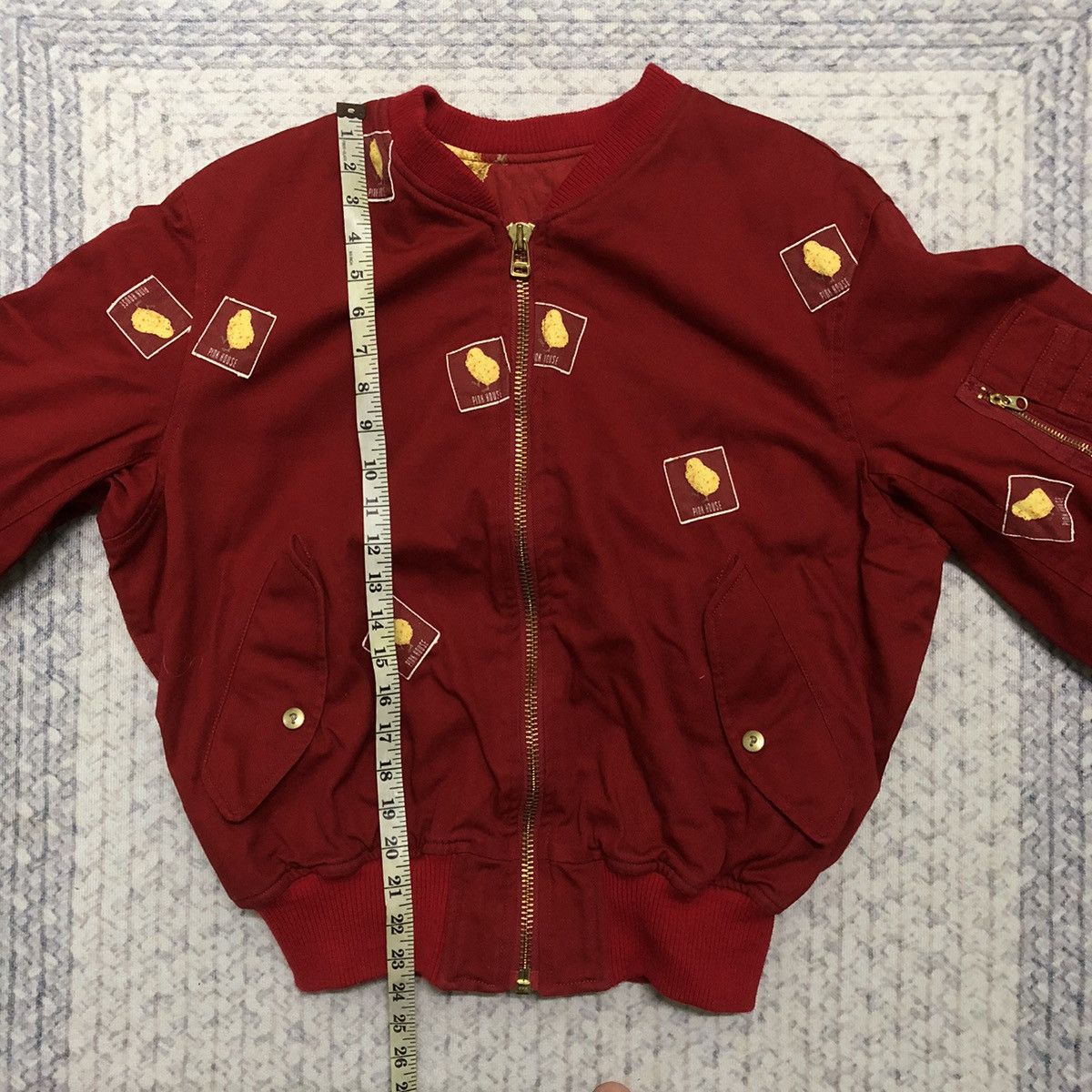 Japanese Brand × Pink House × Vintage Rare Vintage Pink House ‘Chick’ Monogram Bomber Jacket Size US L / EU 52-54 / 3 - 11 Thumbnail