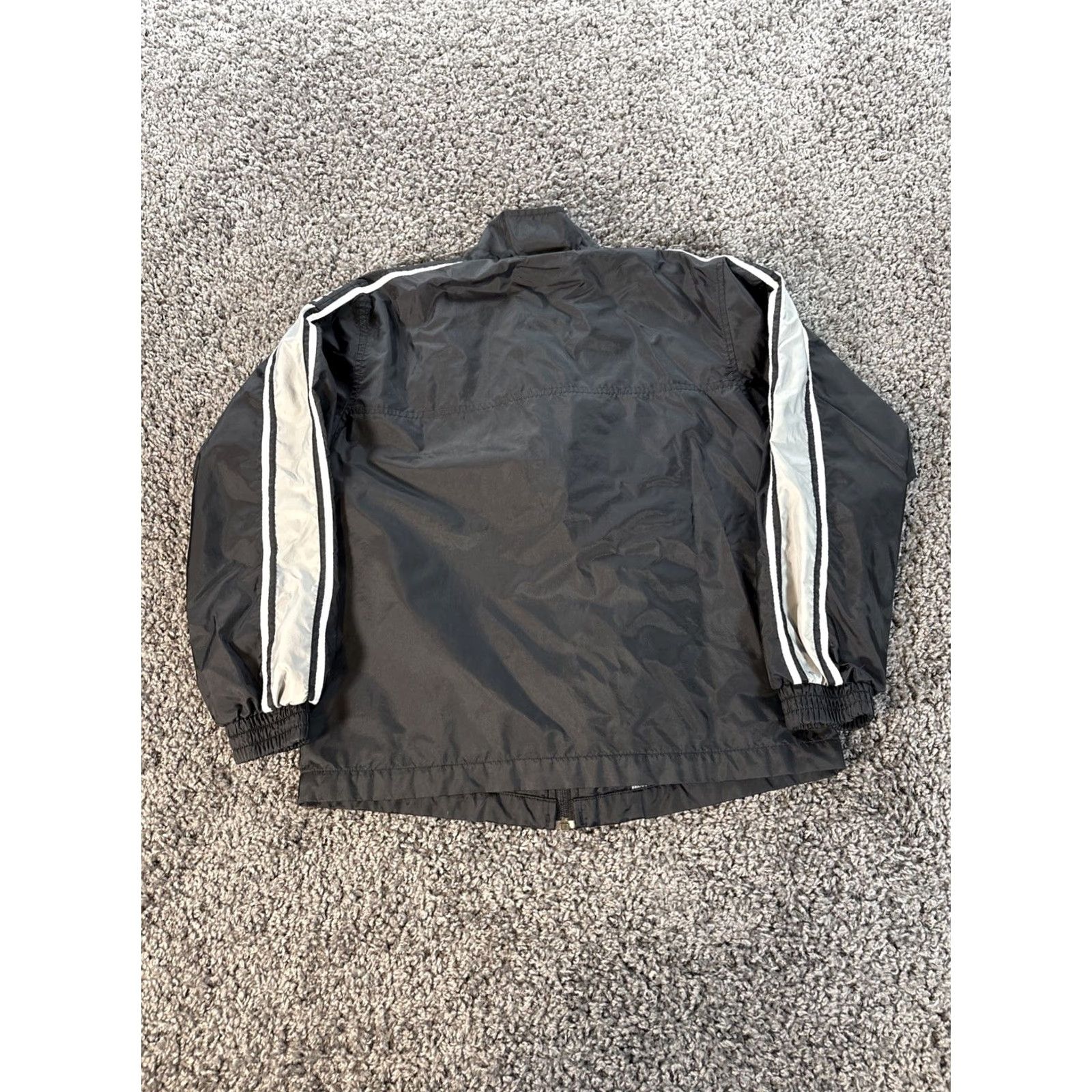 Adidas VINTAGE adidas Track Jacket Womens Medium Black Full Zip Windbreaker Y2K Jacket Womens M Black Track Jacket Windbreaker Adidas Full Zip Vintage Size M / US 6-8 / IT 42-44 - 5 Thumbnail