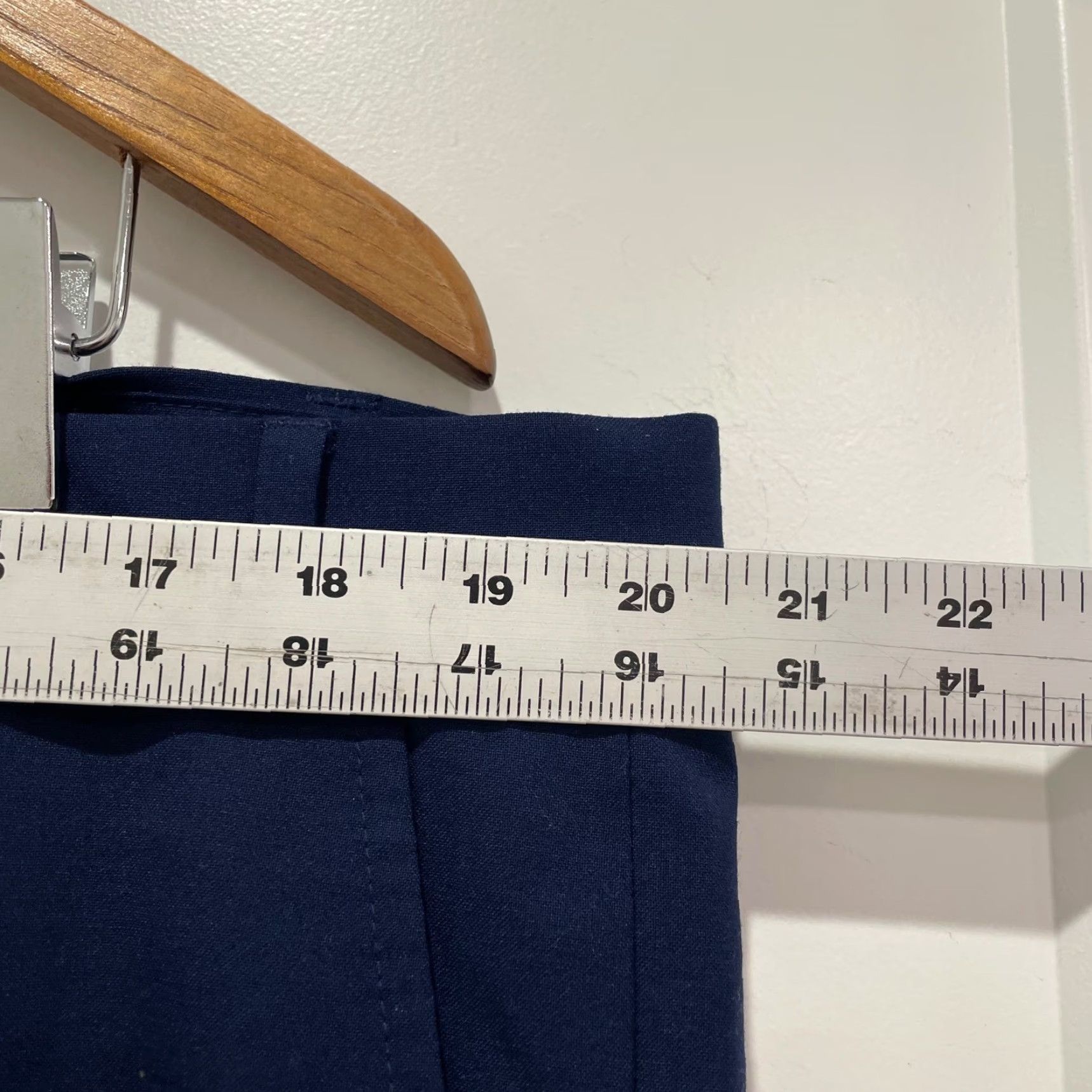 Cole Haan Cole Haan Grand.OS Pants Wool Blend Navy Blue Flat Front 40x35 Men's Dress Pants Slim Fit Professional Flagship Collection Size US 40 / EU 56 - 5 Thumbnail