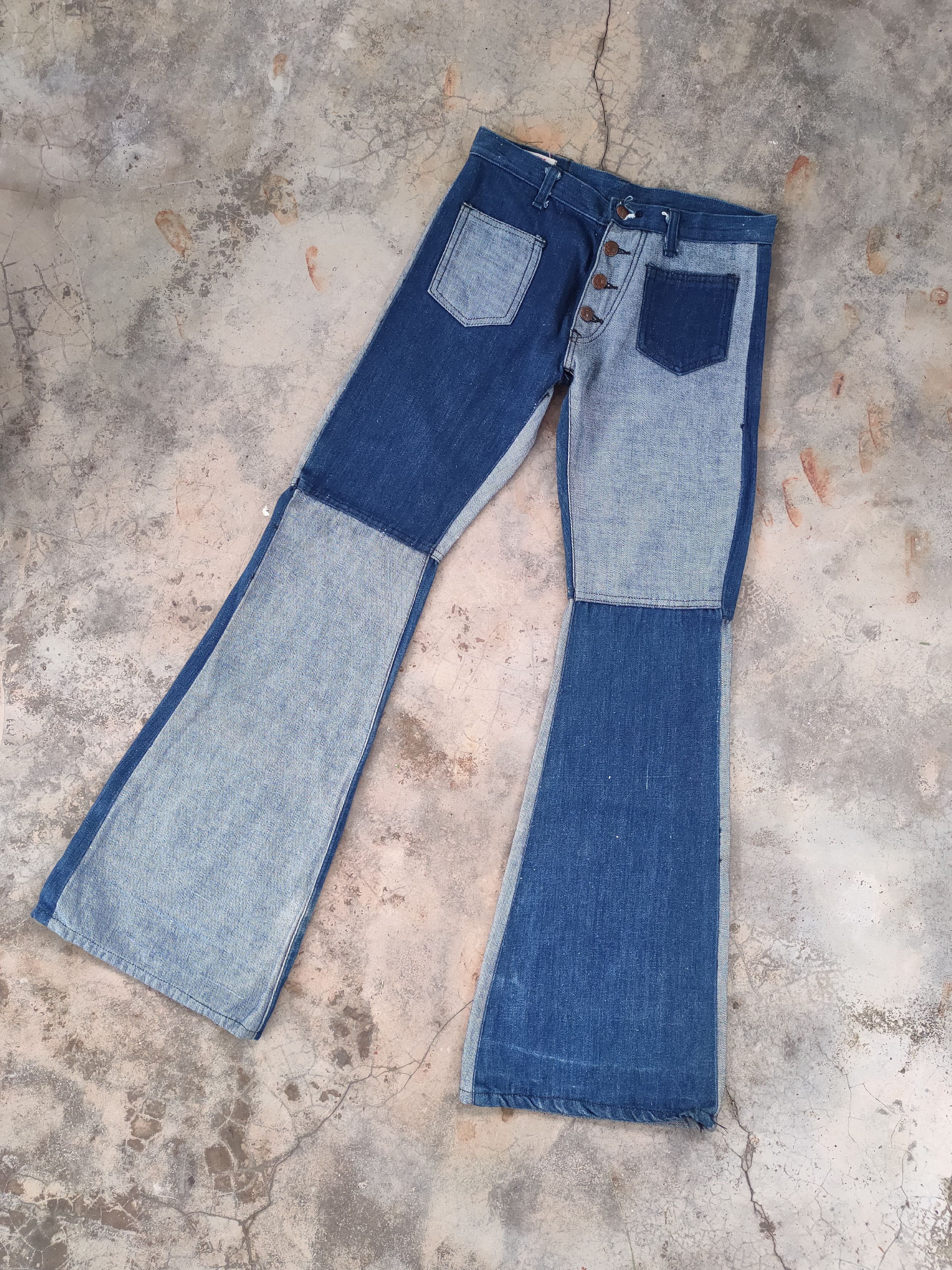 Edwin FLARE! W29 VINTAGE EDWIN FADED FLARE JEAN DENIM PANTS Size US 29 - 2 Thumbnail