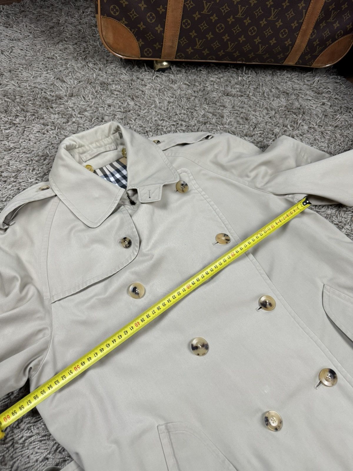 Burberry × Vintage Vintage trench coat Burberry original luxury streetwear item Size L / US 10 / IT 46 - 6 Thumbnail