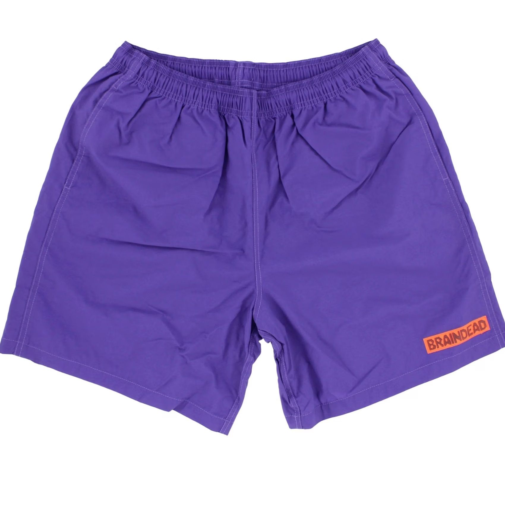 Brain Dead Brain Dead Main Kicker Shorts, Men's Adjustable Waterproof Shorts, Purple S, Nylon, Pocket, Lightweight, Relaxed Fit, 6" Inseam, Blue? Size US 29 - 2 Thumbnail