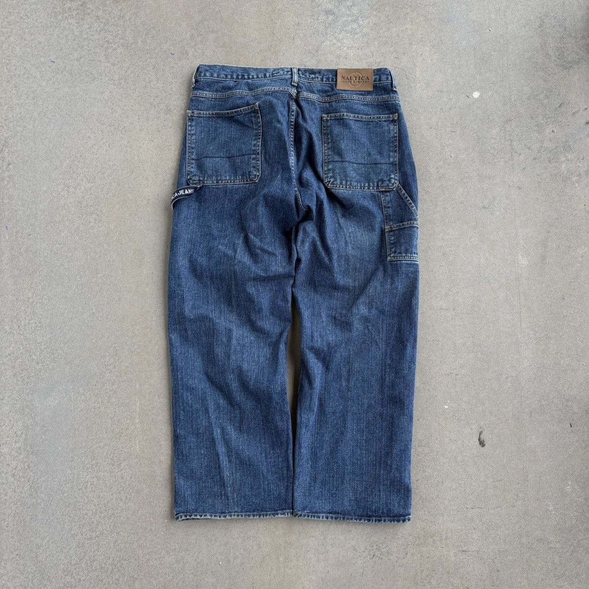 Nautica × Vintage Vintage Y2K Nautica Baggy Carpenter Pants 38x32 Wide Leg Size US 38 / EU 54 - 7 Thumbnail