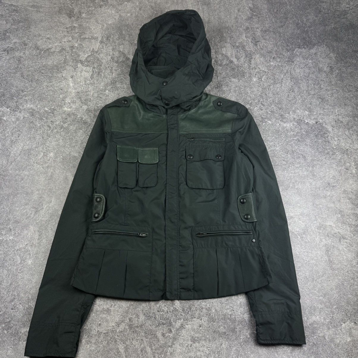 Diesel DIESEL Multi-Pocket Military Hooded Field Jacket Dark Green Size XL / US 12-14 / IT 48-50 - 1 Thumbnail