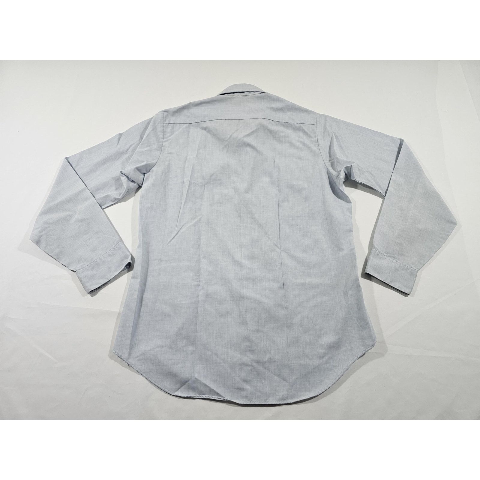 Other 80s Air Force Man's Dura Press Shirt Blue Poly/Cotton Sz M Size US M / EU 48-50 / 2 - 2 Thumbnail