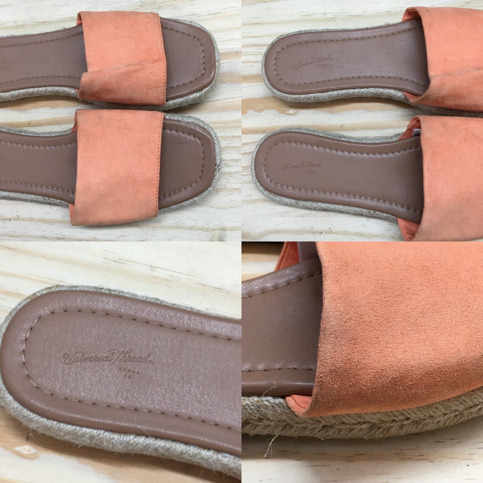 Vintage Universal Thread Sandals Womens 10 Maren Slip On Espadrille Slide Orange Sandal Size US 10 / IT 40 - 8 Thumbnail