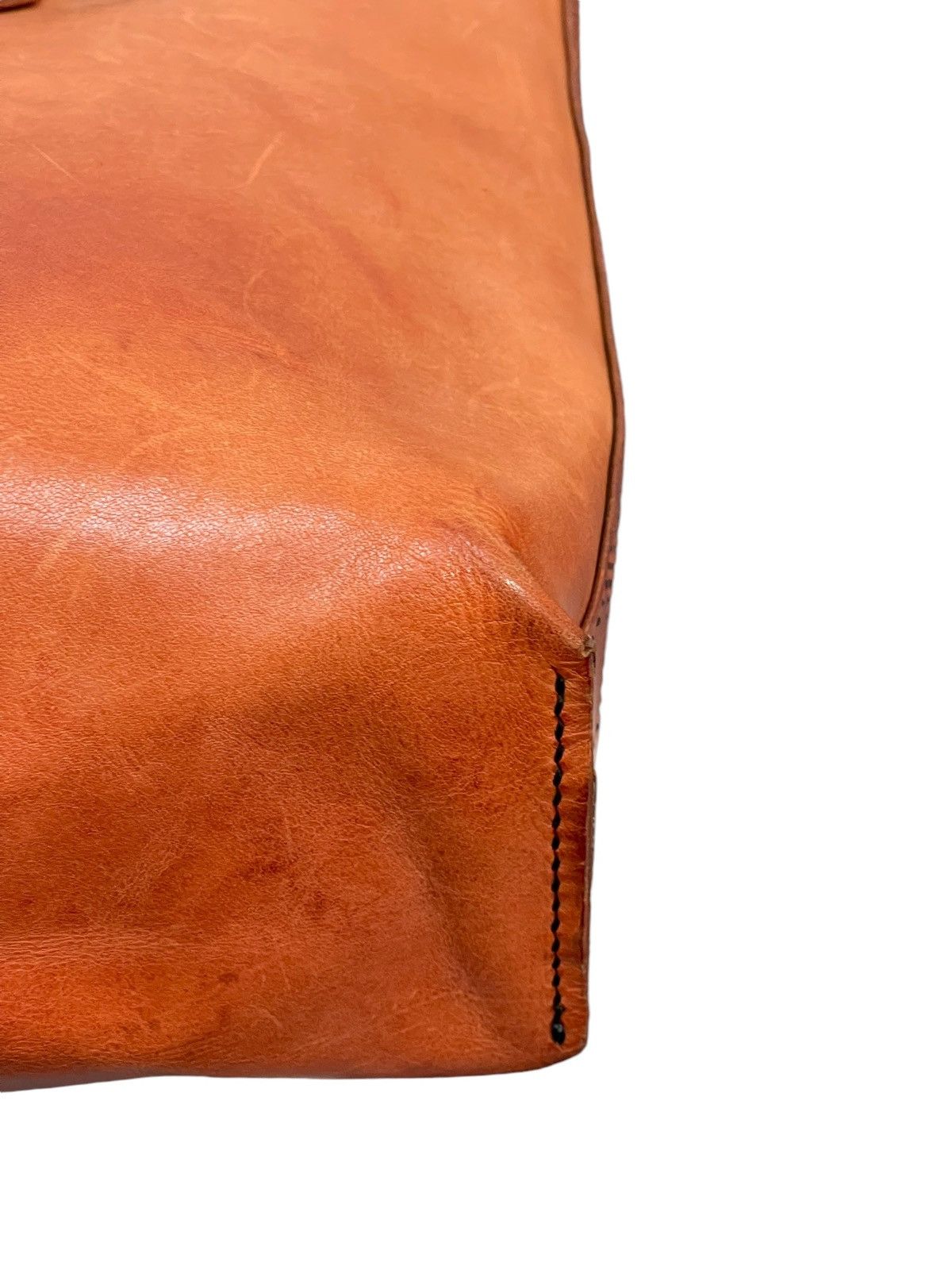 Leather Full Leather Unknown Handmade Japan Tote Shoulder Bag 4🟩 Size ONE SIZE - 15 Thumbnail