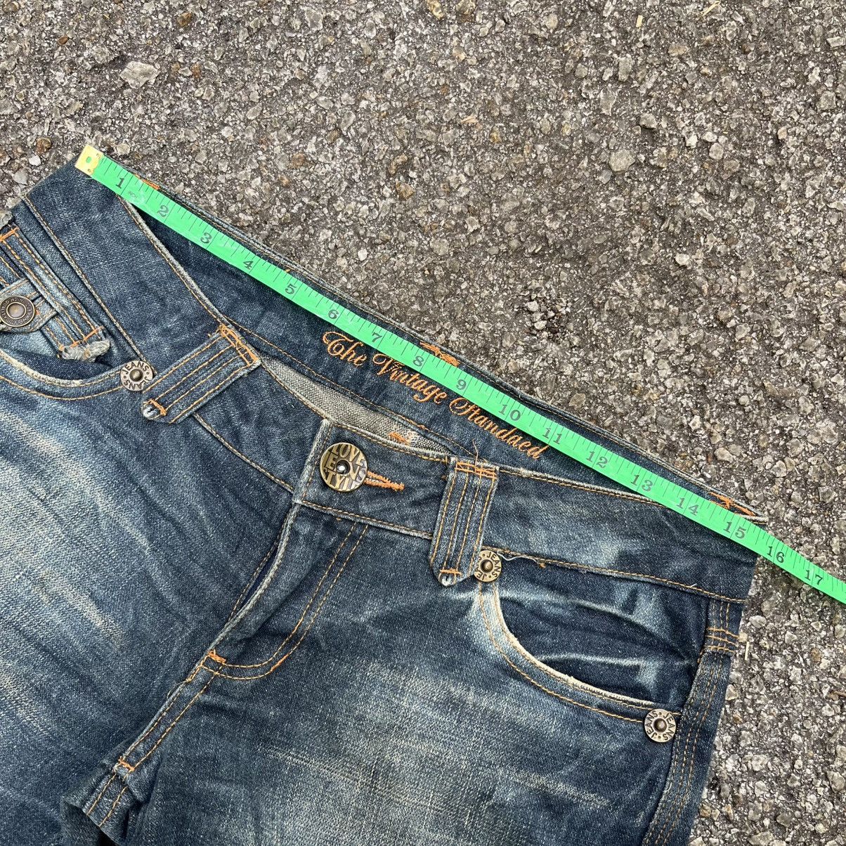 Japanese Brand SUPER FLARE JEANS JAPANESE DENIM BOOT CUT PANT Size 27" / US 4 / IT 40 - 7 Thumbnail