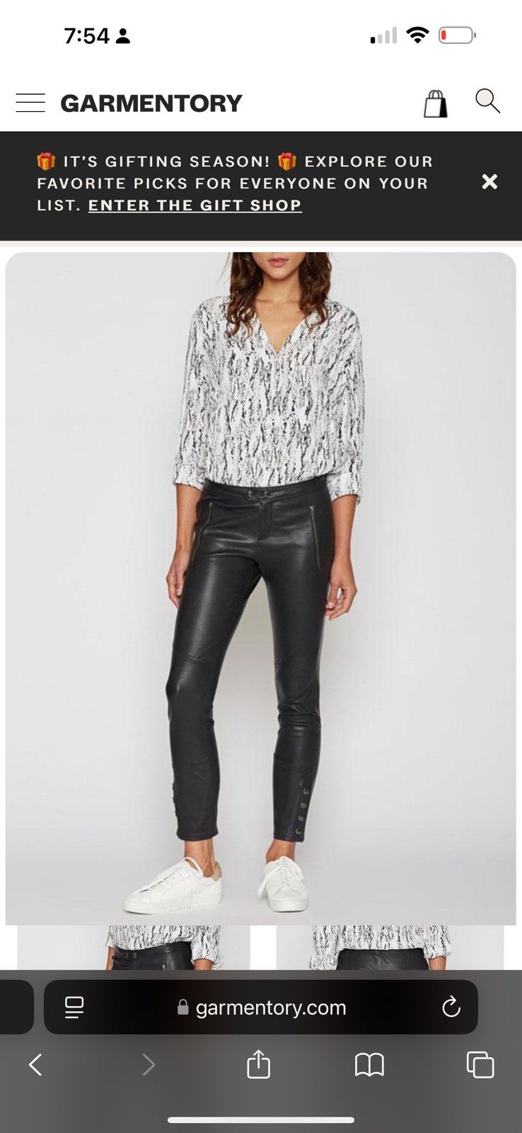 Joie New without tags black joie Darnella leather pants Size 26" / US 2 / IT 38 - 1 Thumbnail